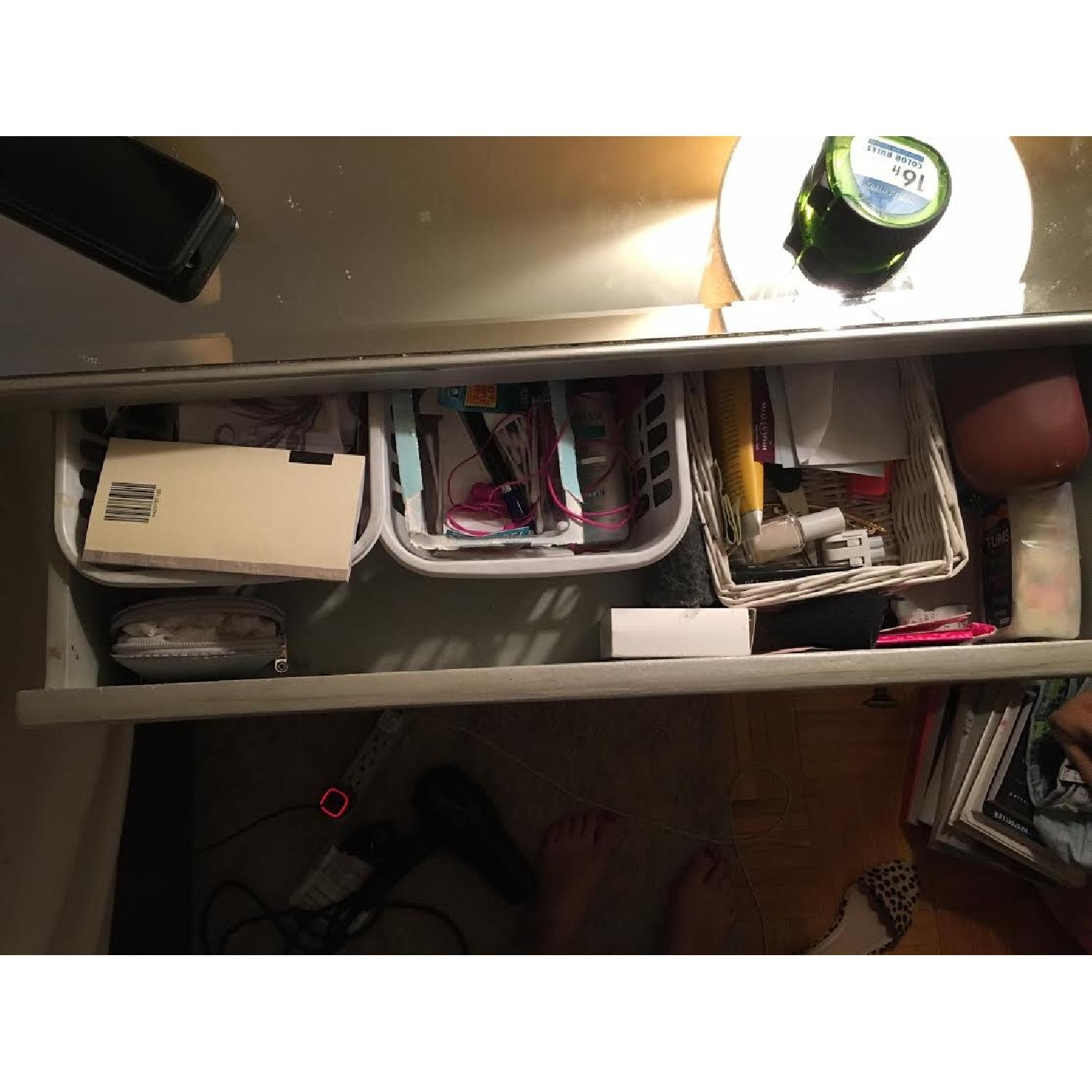 Mirrored Night Stand/Storage Unit - image-5