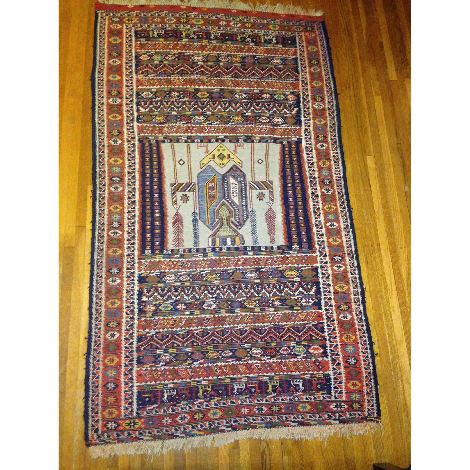 Persian Hand Woven  Kilim Area Rug - image-1