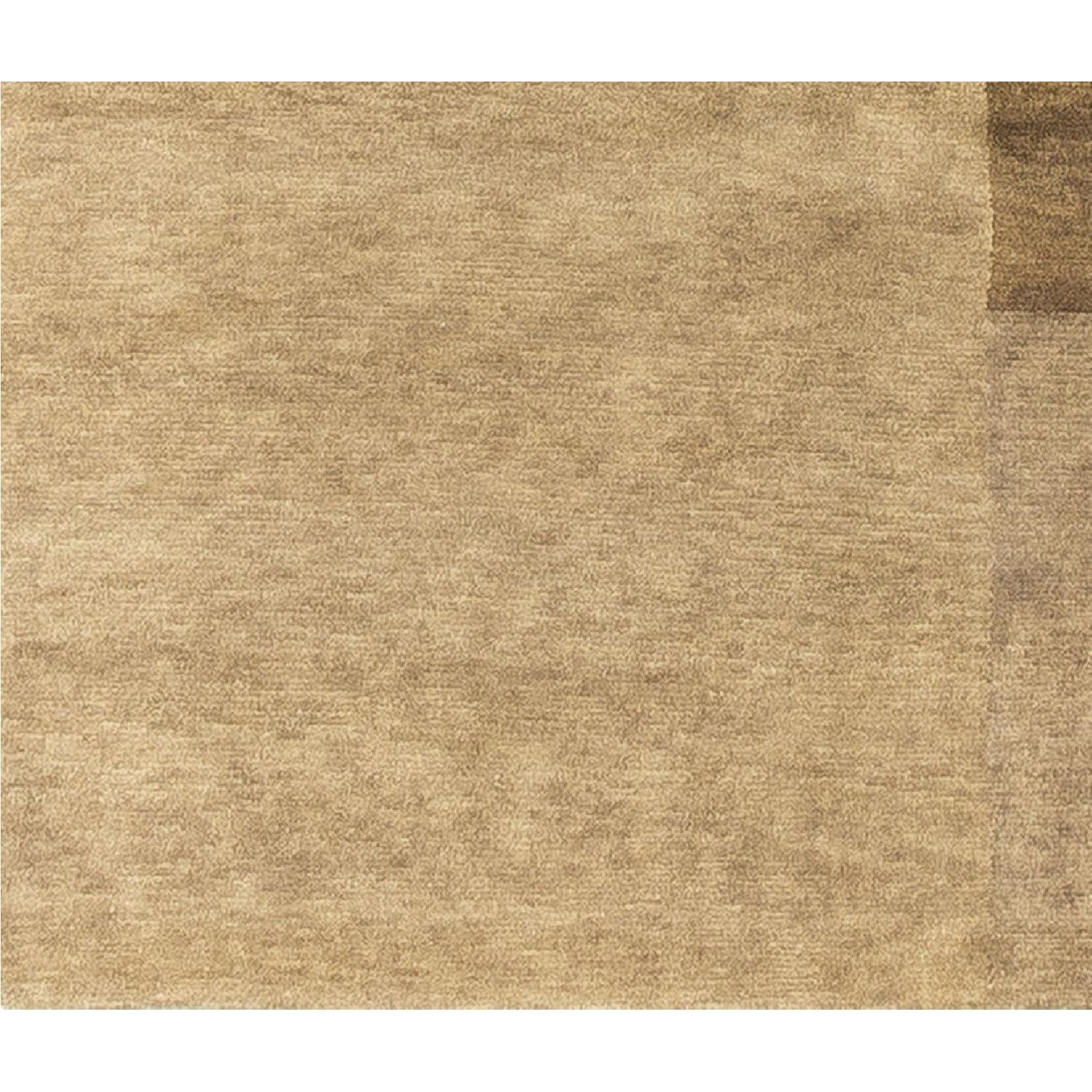 Modern Contemporary Hand Knotted Wool Rug in Brown/Beige - image-2