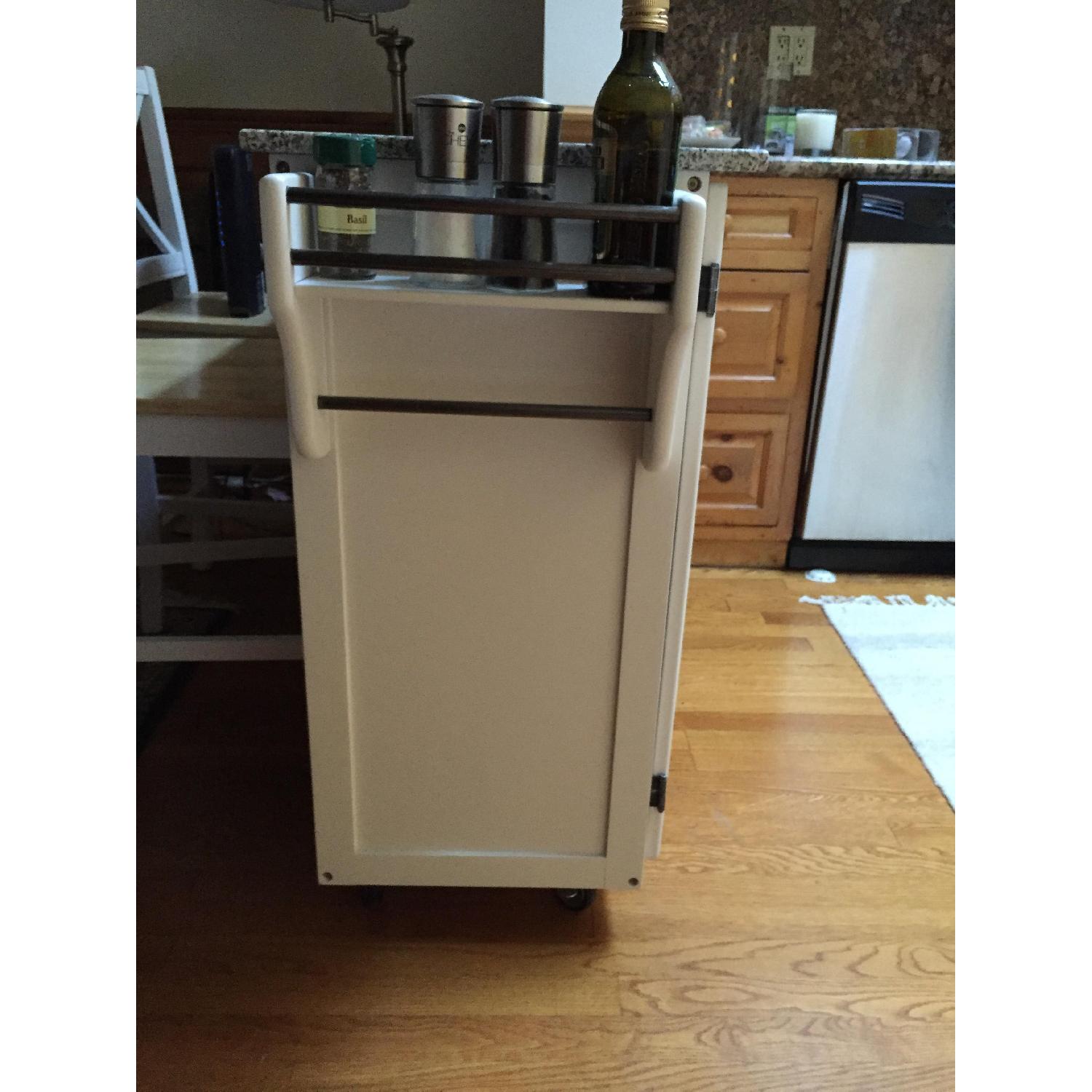 Home Styles White Kitchen Island w/ Granite Top - image-2