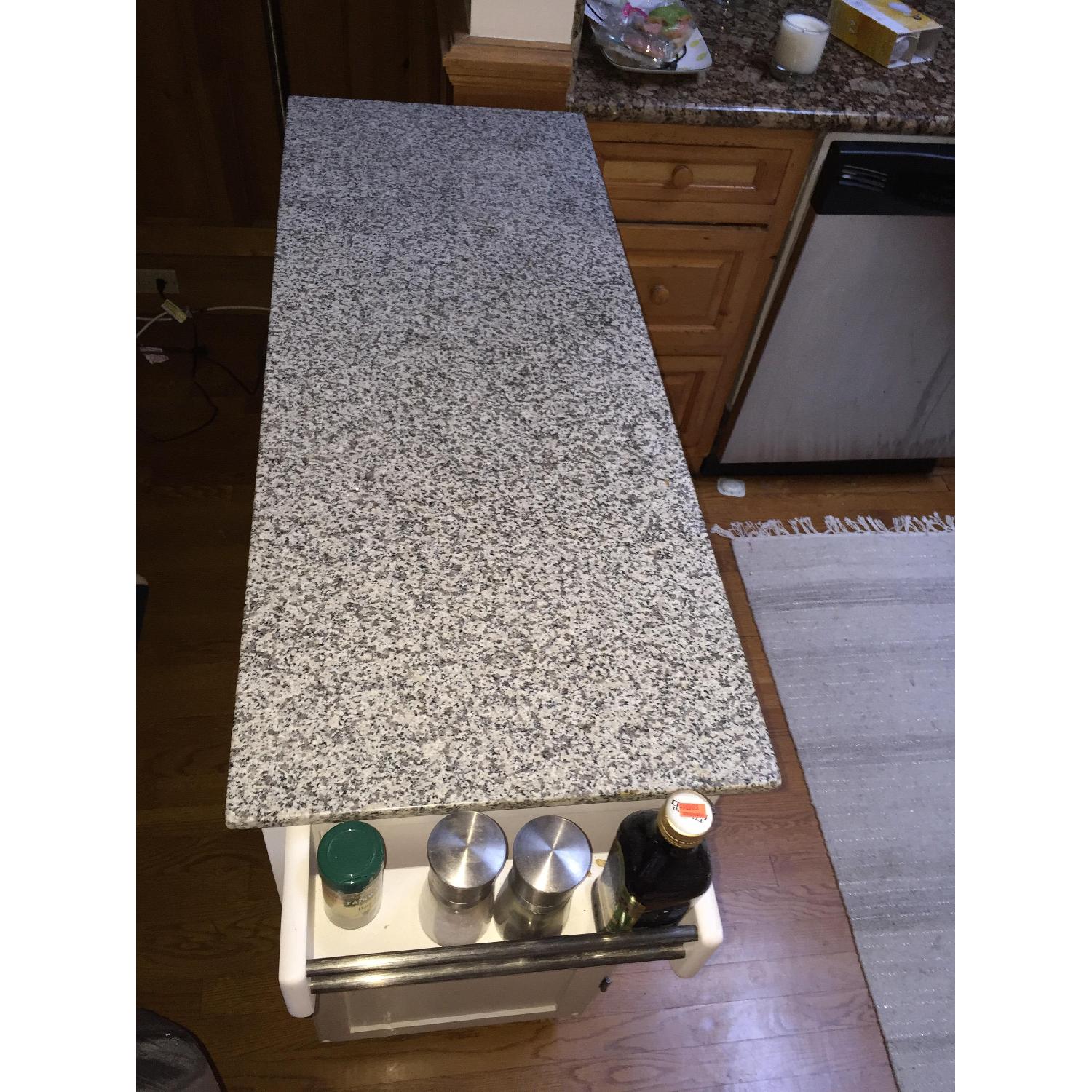 Home Styles White Kitchen Island w/ Granite Top - image-4