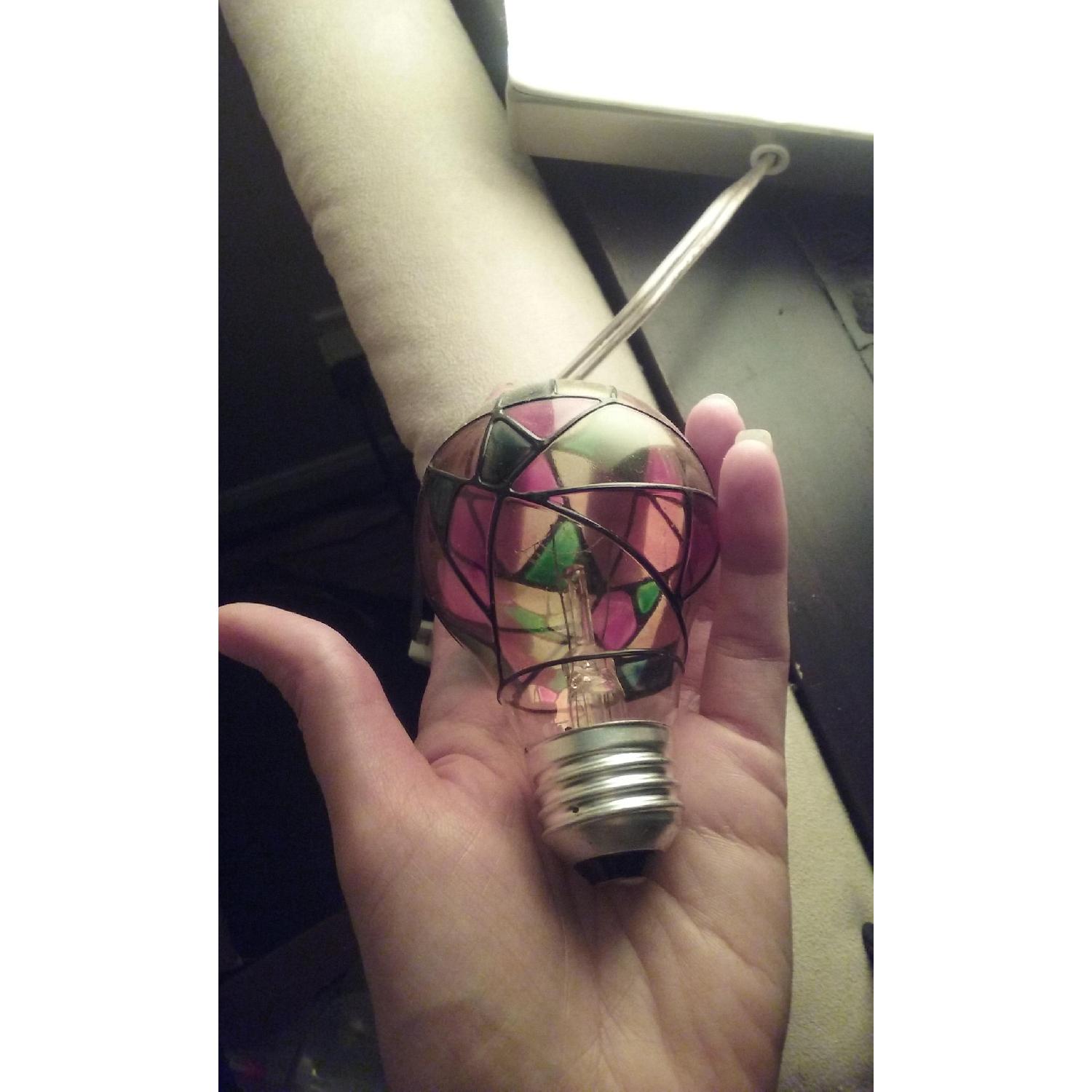 Hand-Painted Cherry Red Floor Lamp - image-7