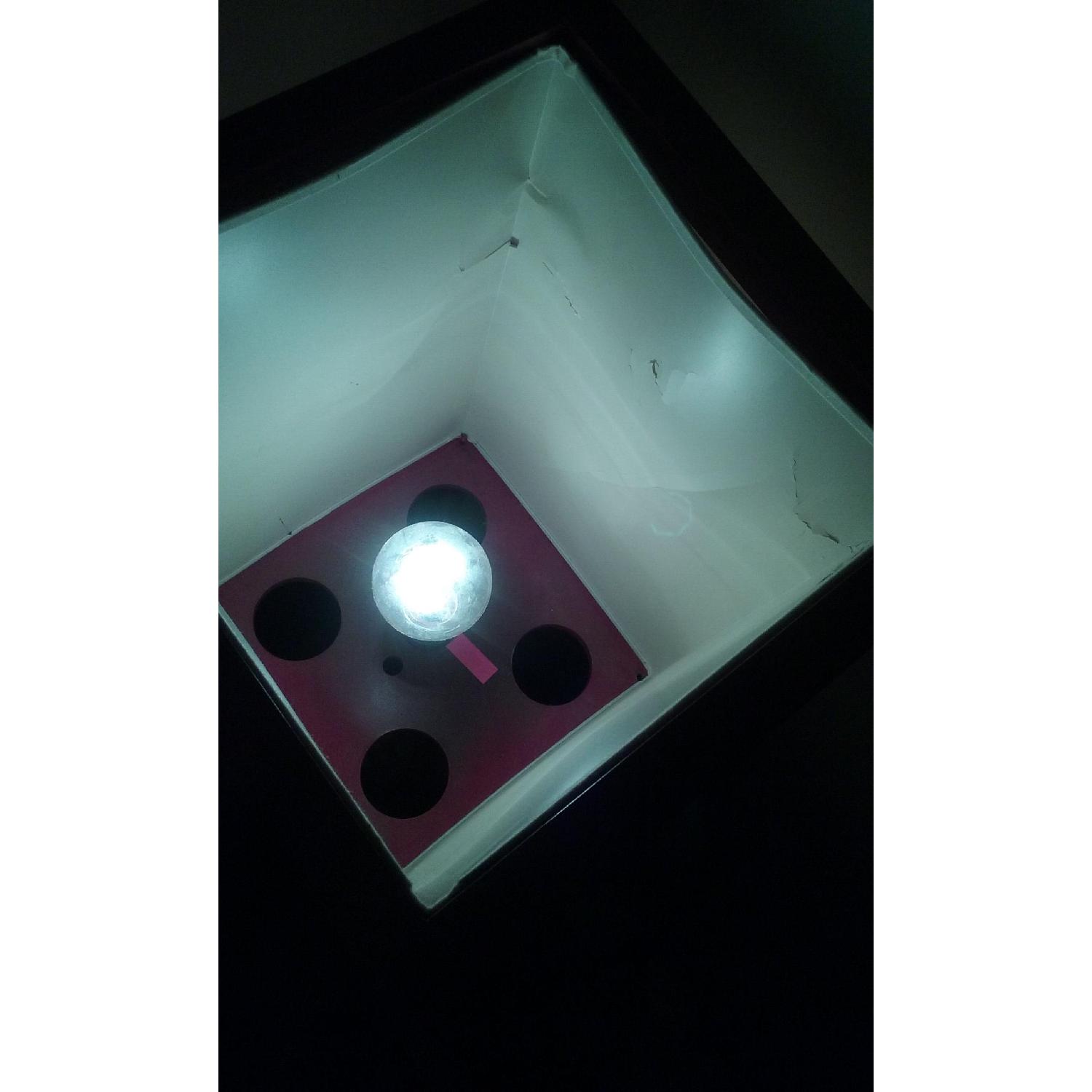 Hand-Painted Cherry Red Floor Lamp - image-8