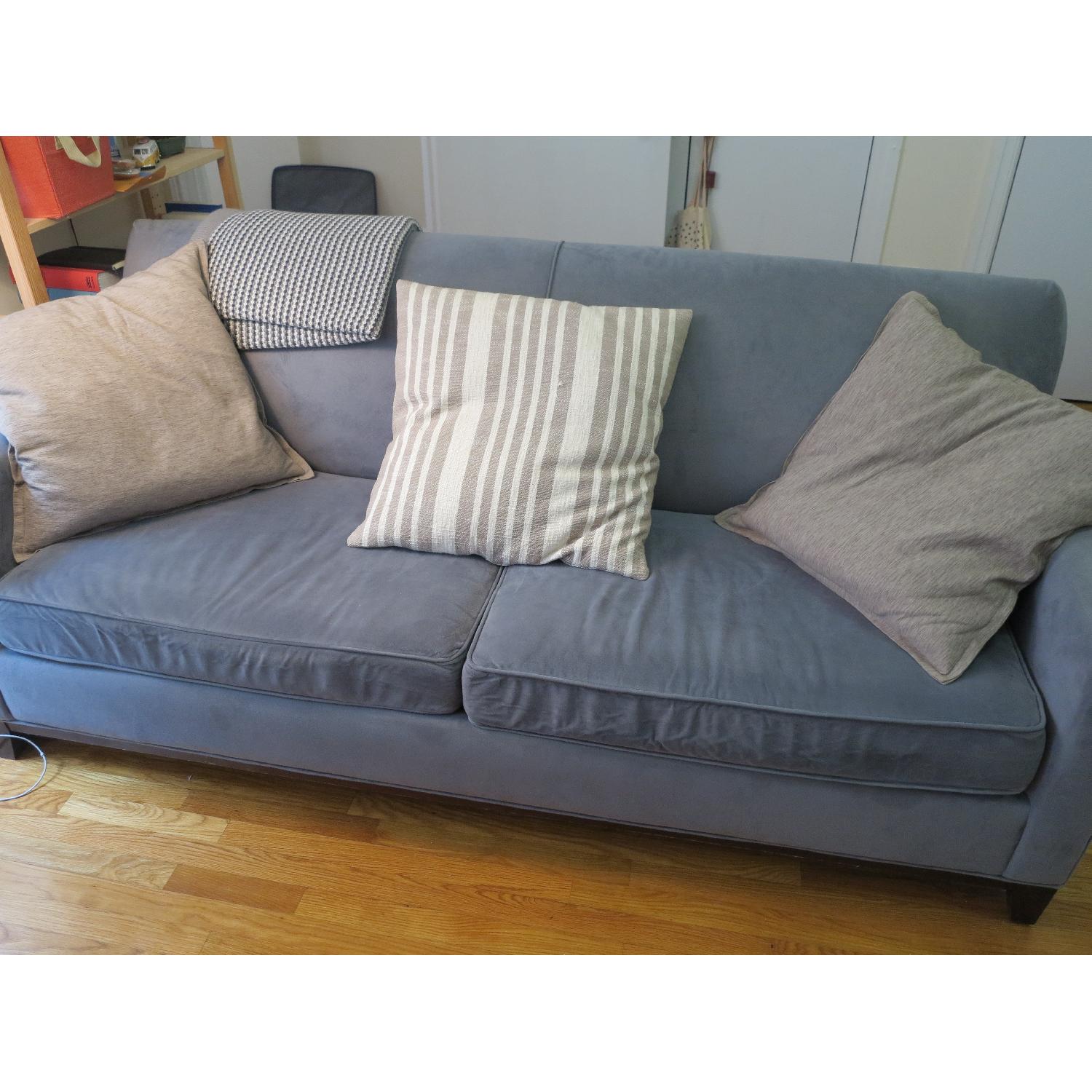 Rowe Furinture Light Blue Sofa Bed - image-1