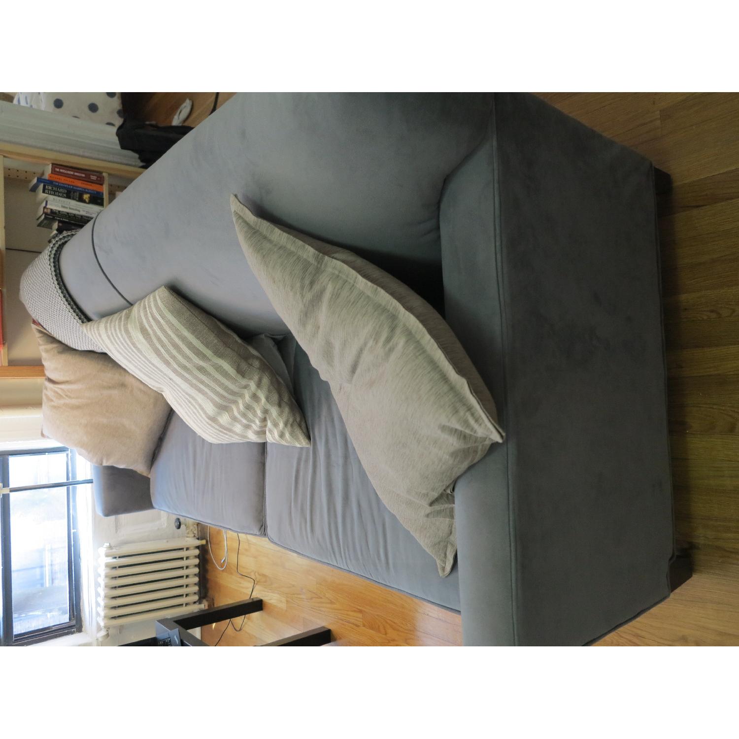 Rowe Furinture Light Blue Sofa Bed - image-3