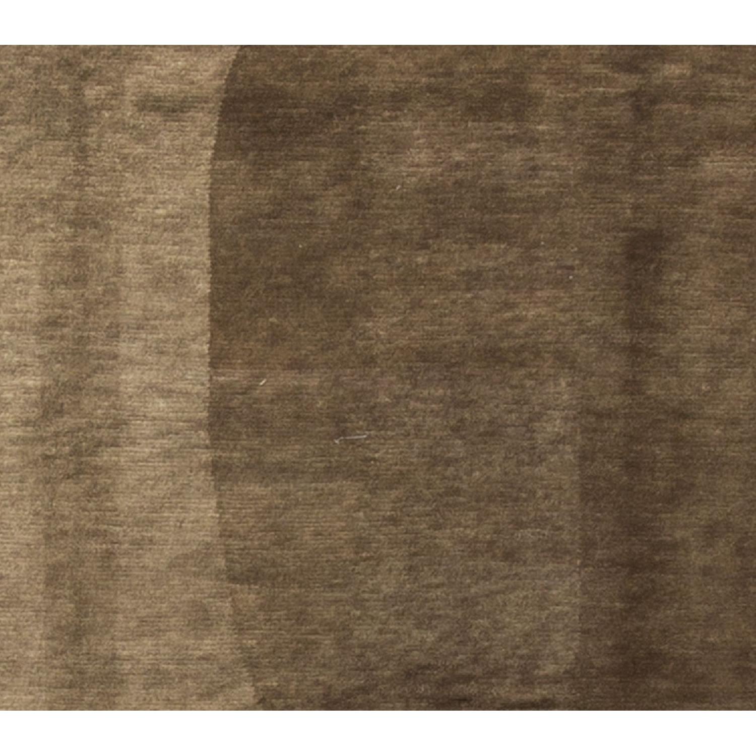 Modern Contemporary Hand Knotted Wool Rug in Brown/Beige - image-2
