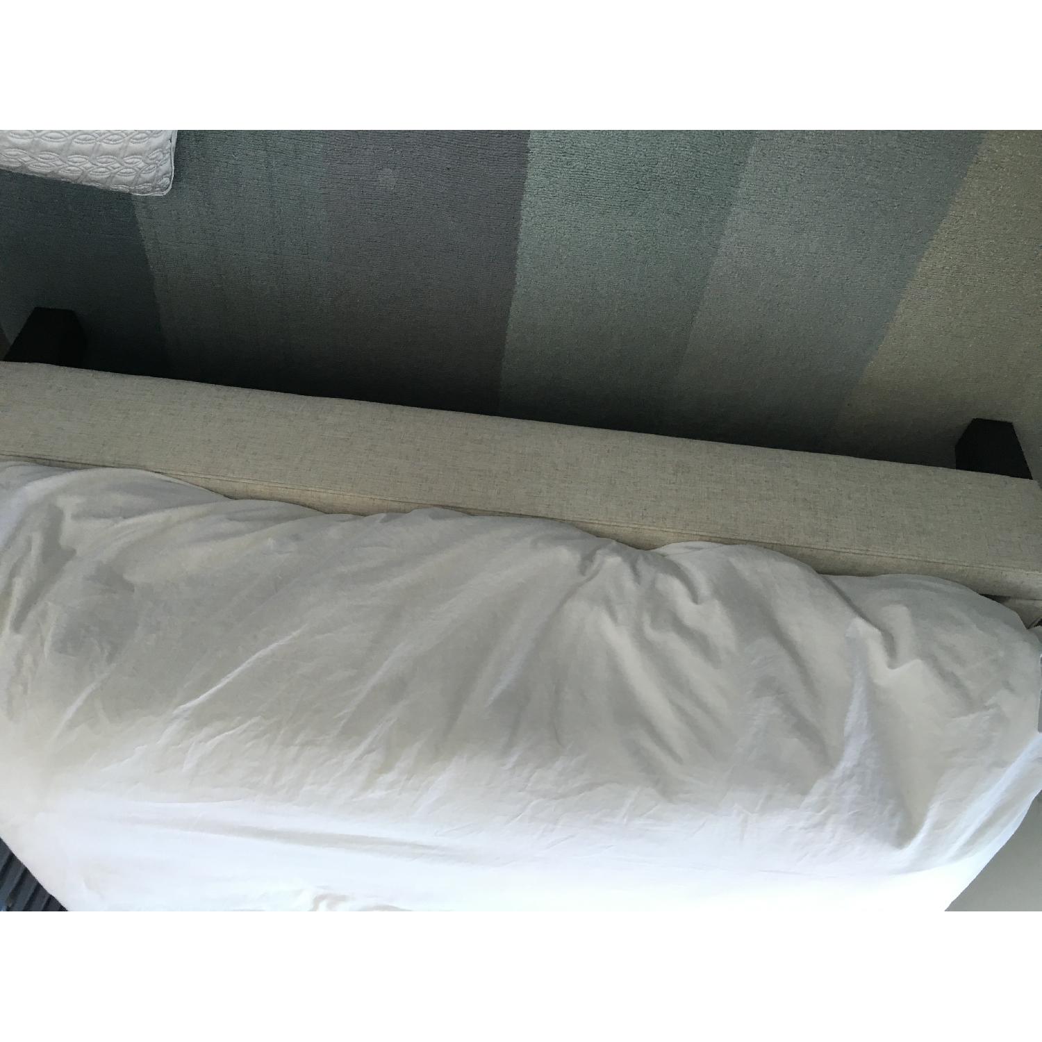 Macy's Full Size Bed Frame w/ Upholstered Headboard - image-2