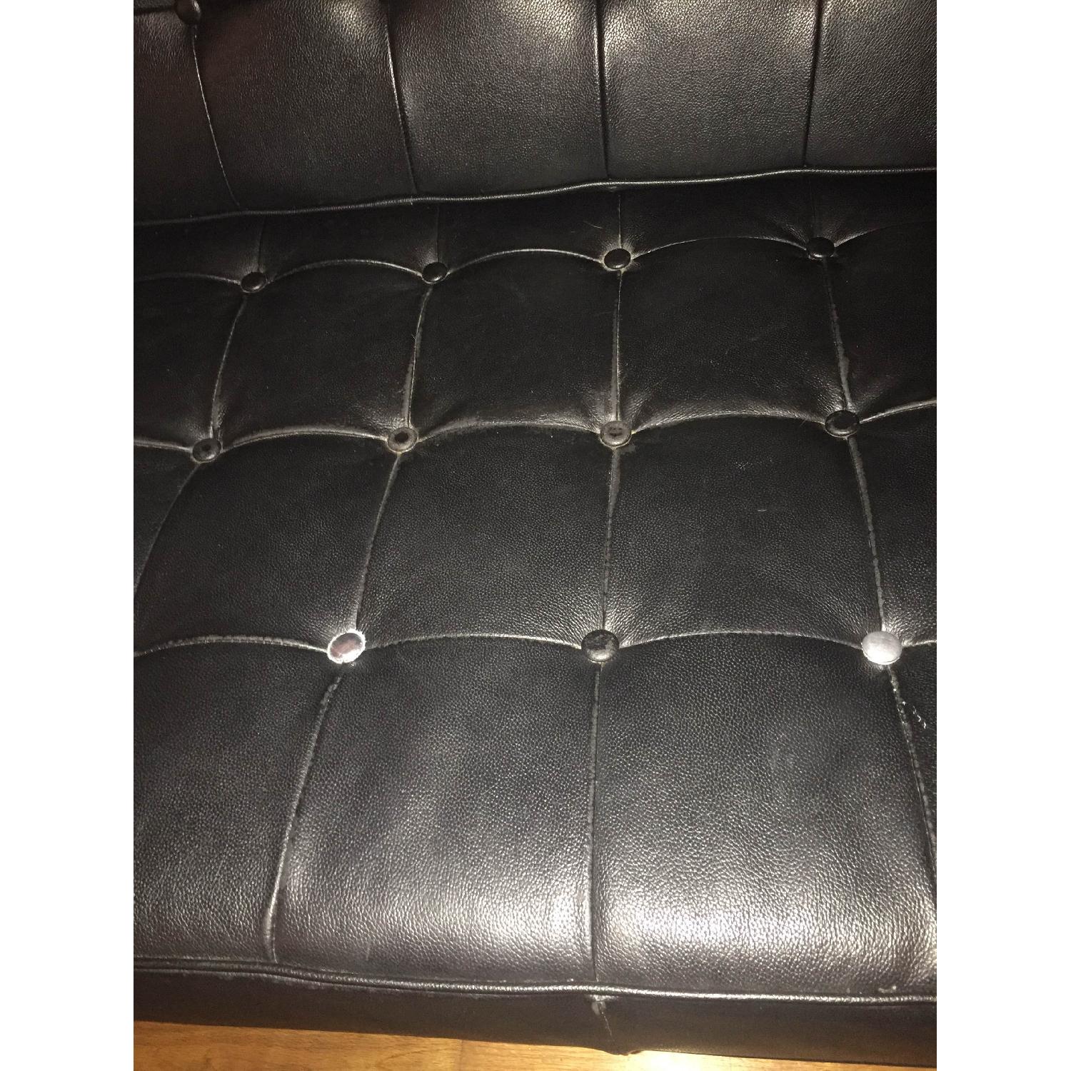 Kardiel Black Leather Sectional Sofa - image-7