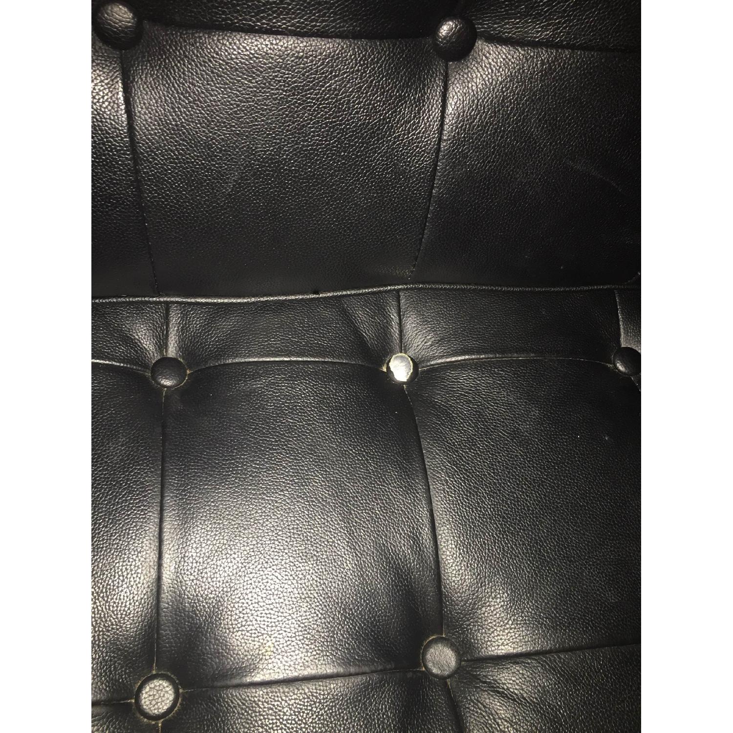 Kardiel Black Leather Sectional Sofa - image-8