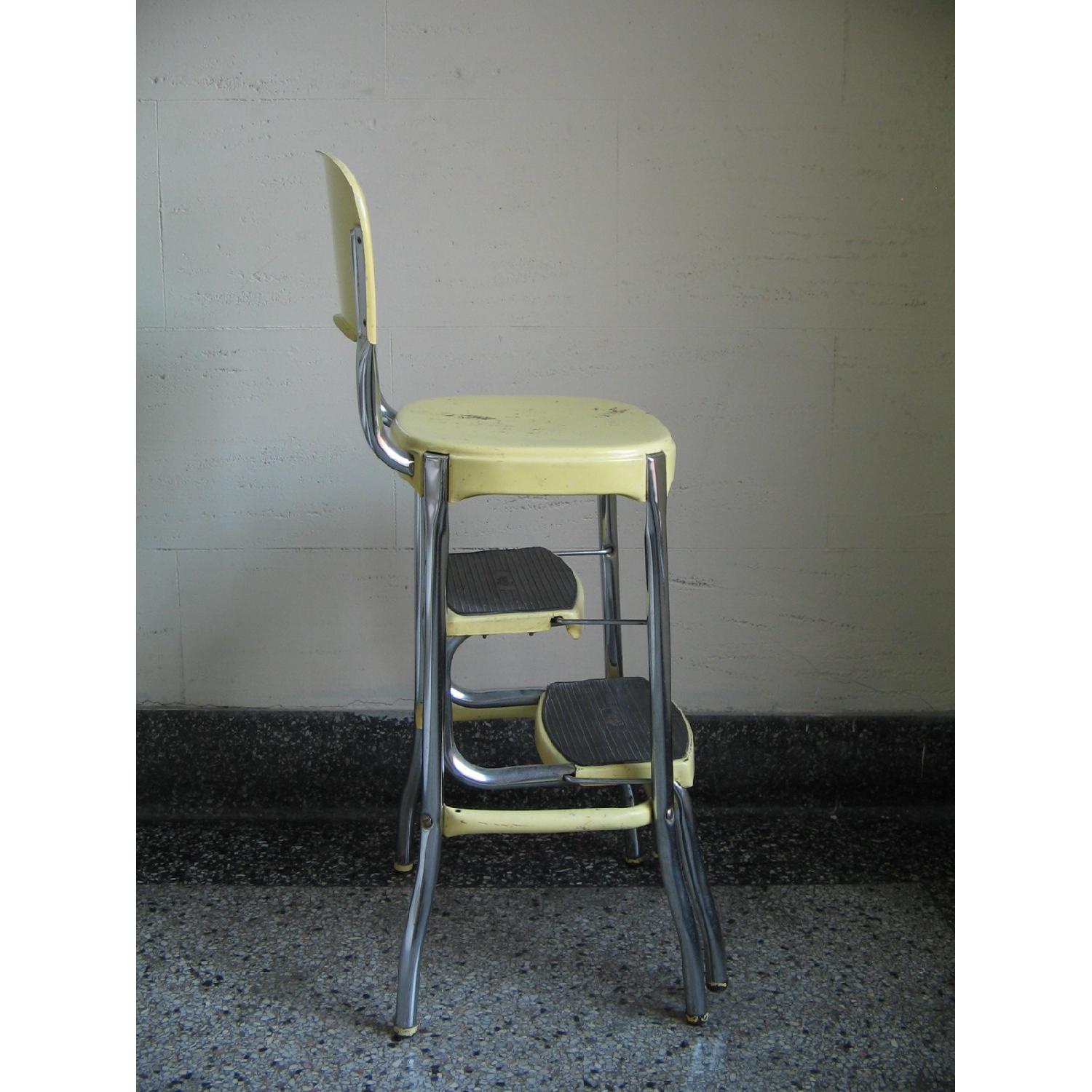 Vintage 1950s Cosco Folding Step Stool/Counter Height Chair - image-3