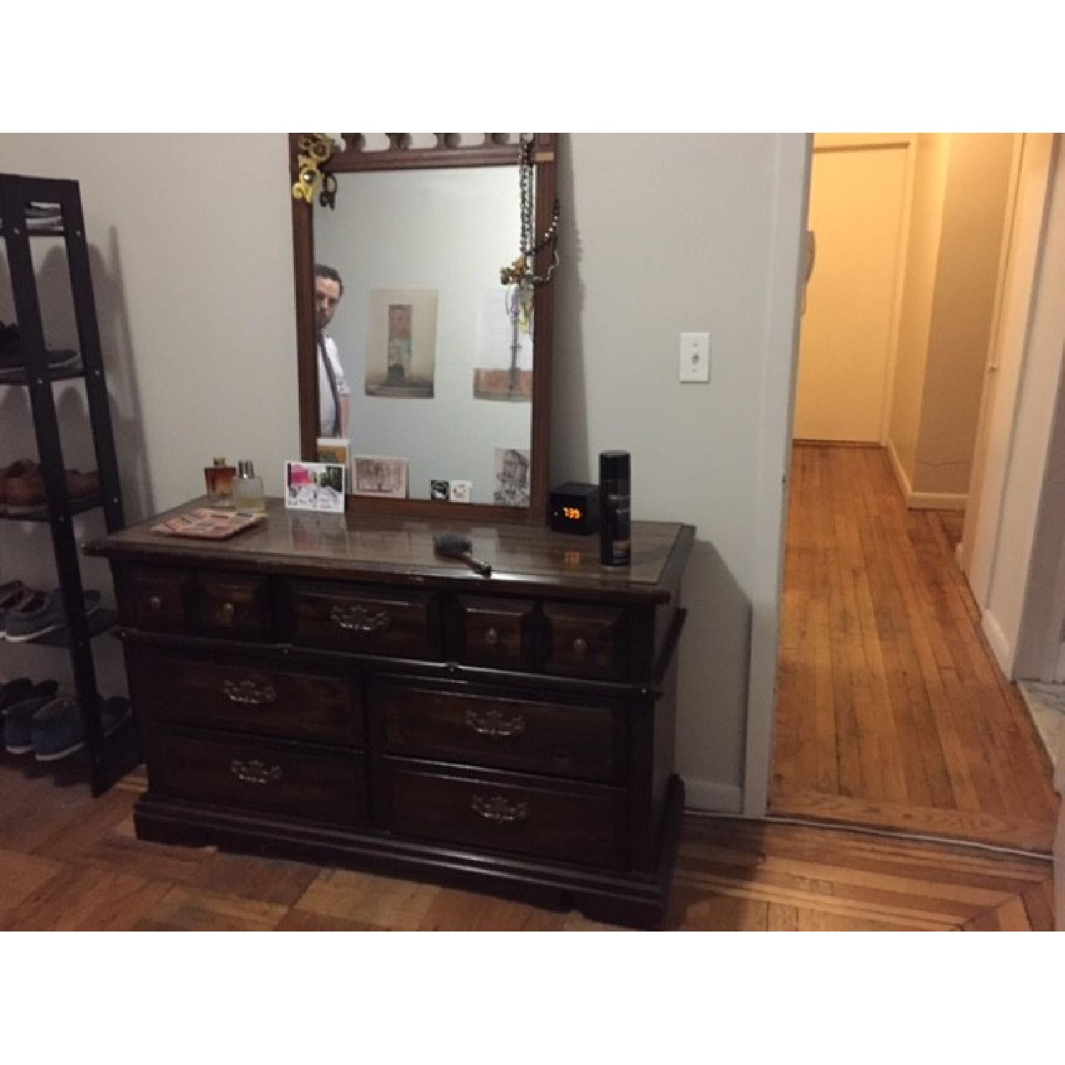 Antique Dresser w/ Mirror - image-1