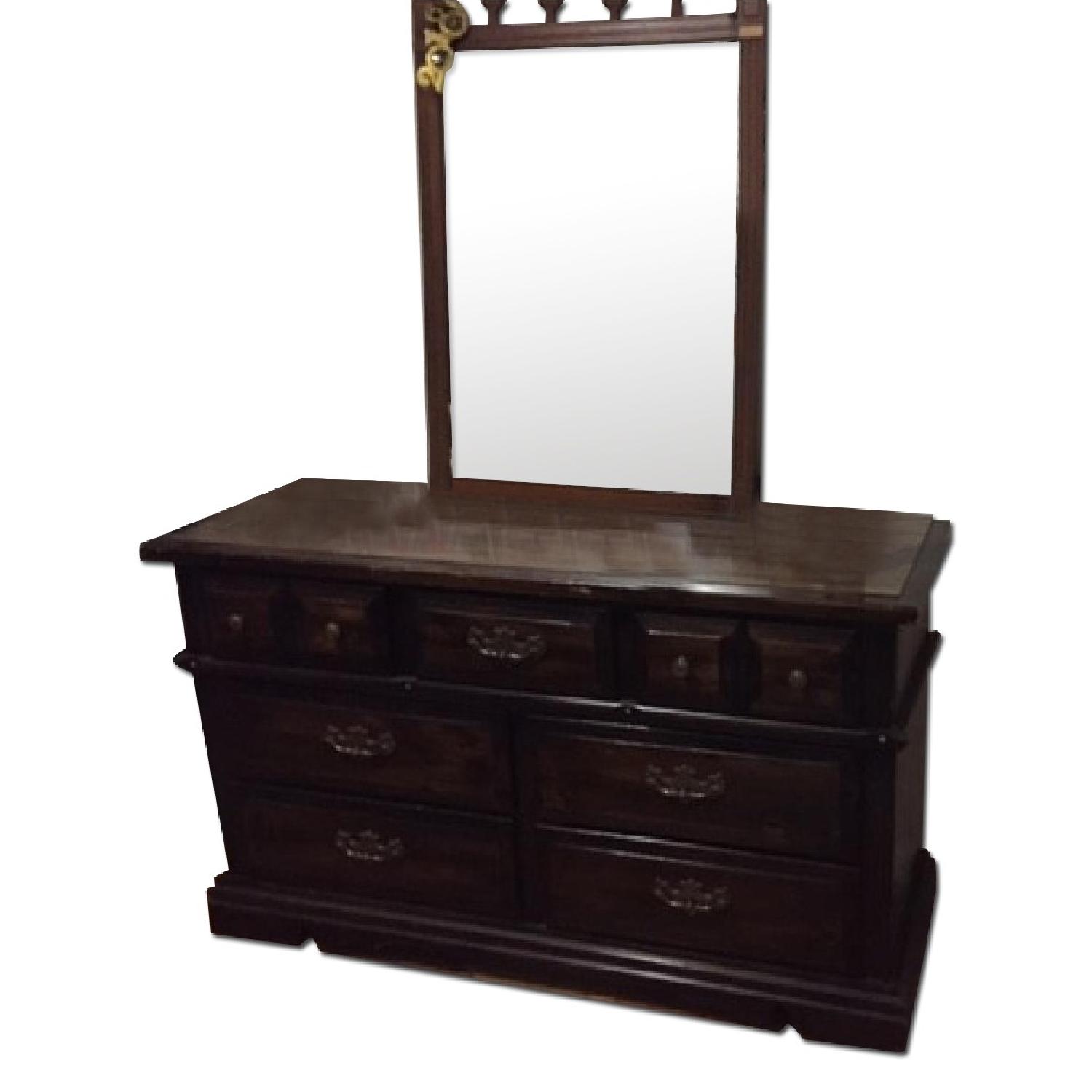 Antique Dresser w/ Mirror - image-0