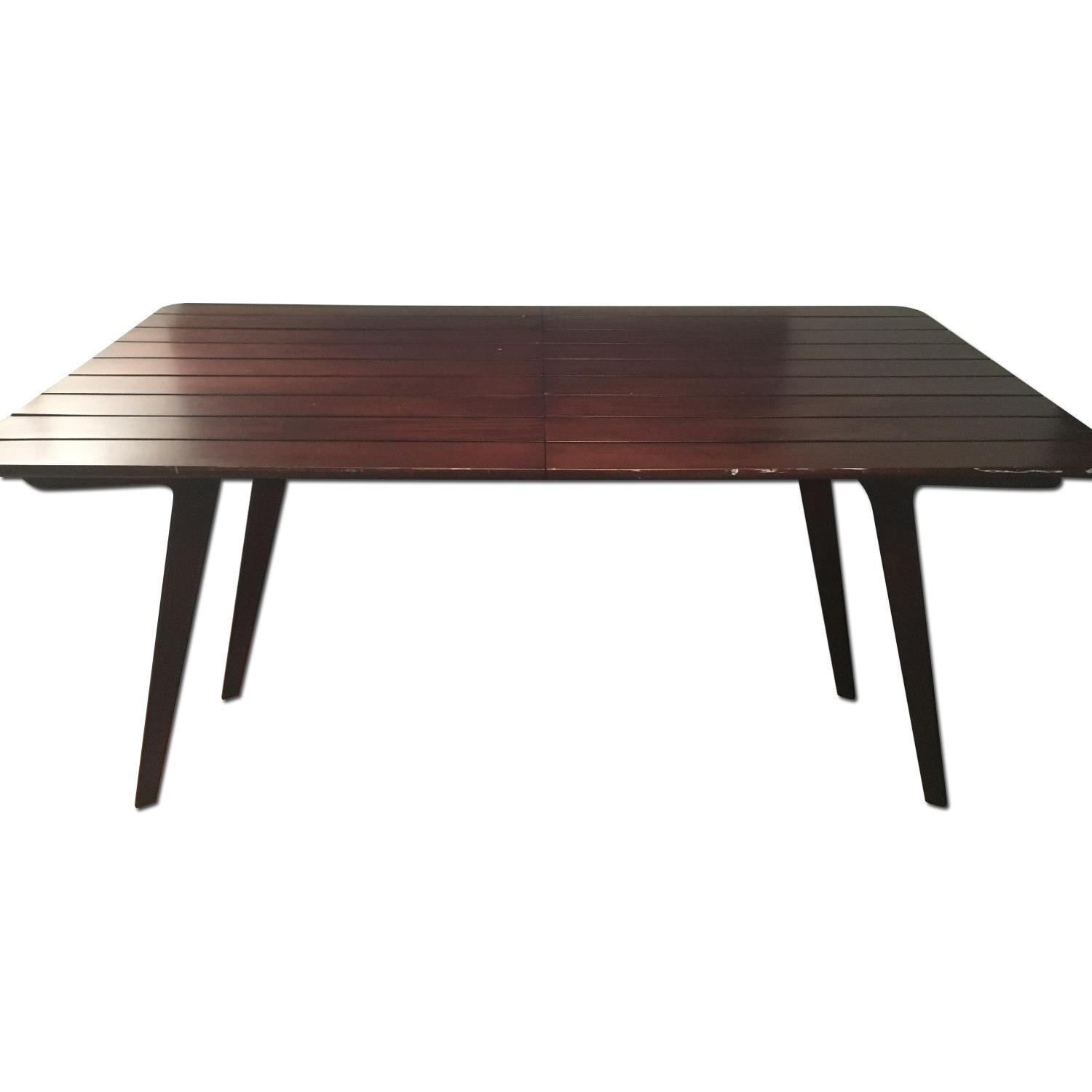 West Elm Espresso Wooden Dining Table - image-0