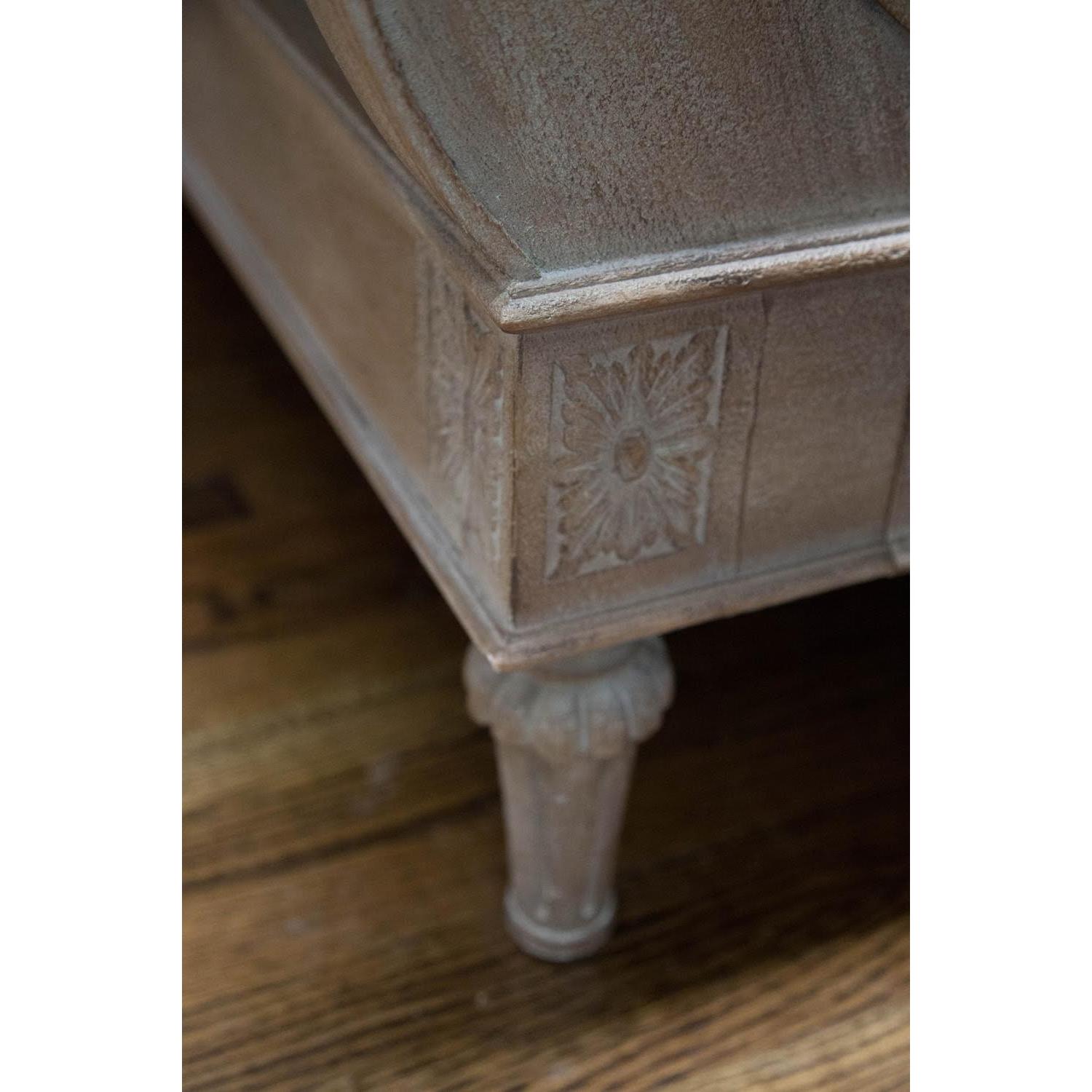 Restoration Hardware Empire Rosette Sleigh Bed w/ Footboard - image-3