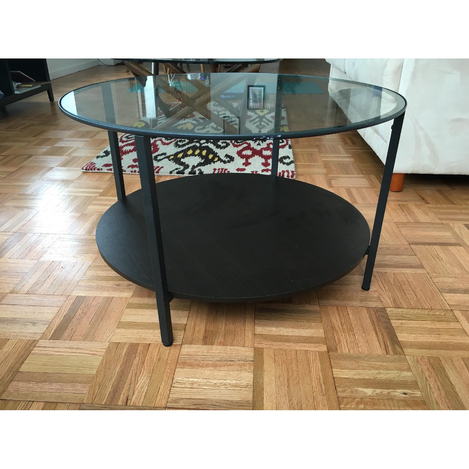 Ikea Vittsj Glass Coffee Table - image-1
