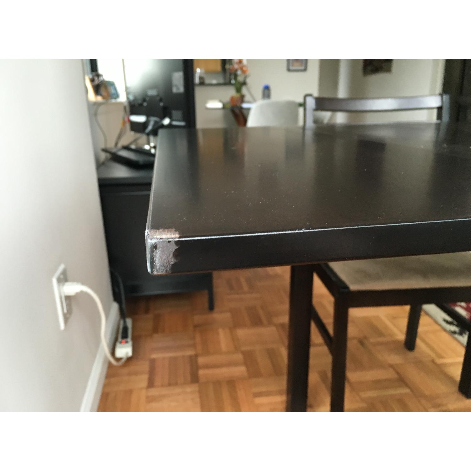 Overstock Cappuccino 3-Piece Solid Top Drop-Leaf Dinette Set - image-7