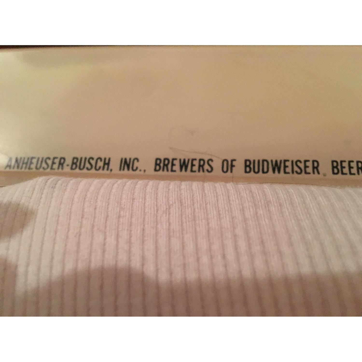 Large Vintage Budweiser Advertising Sign - image-9