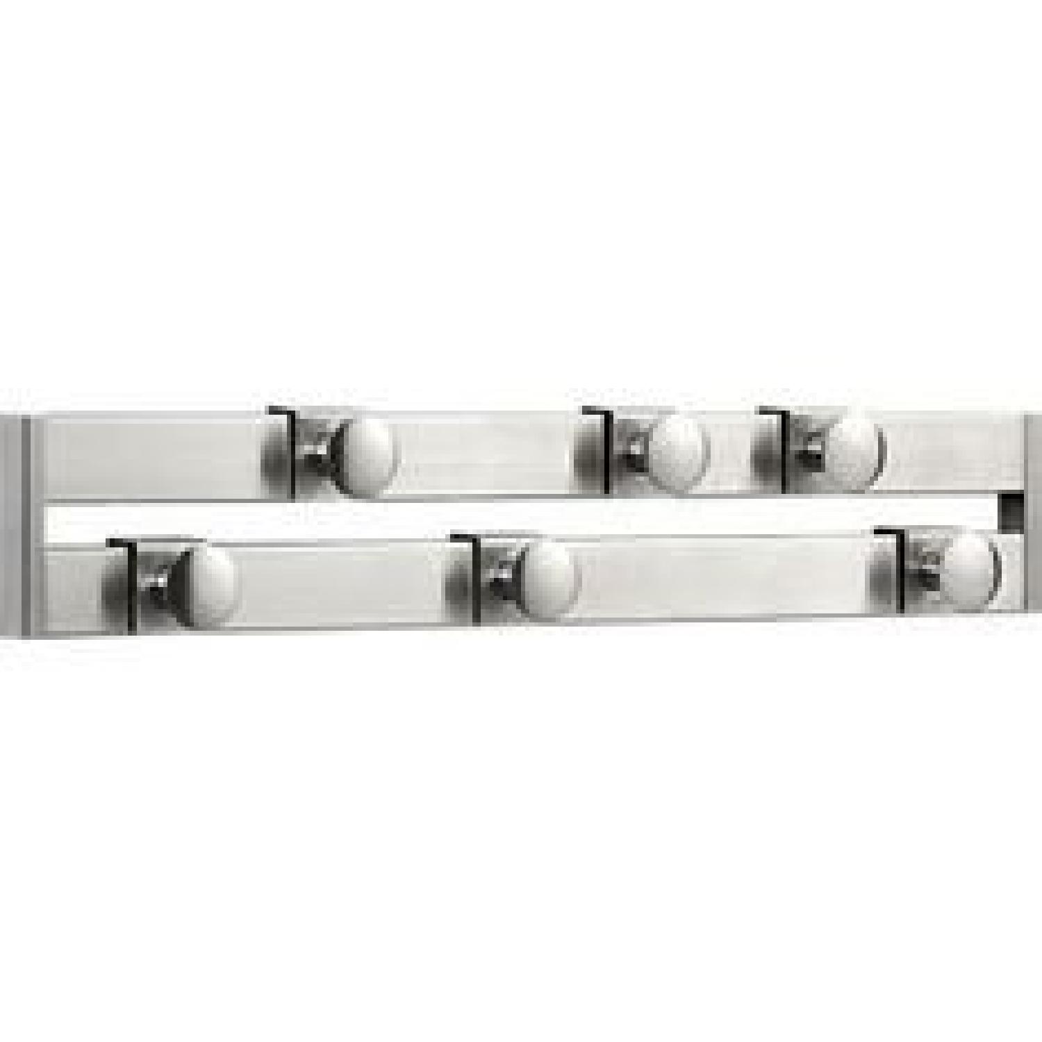 Crate & Barrel Jig Silver Coat Rack - image-2