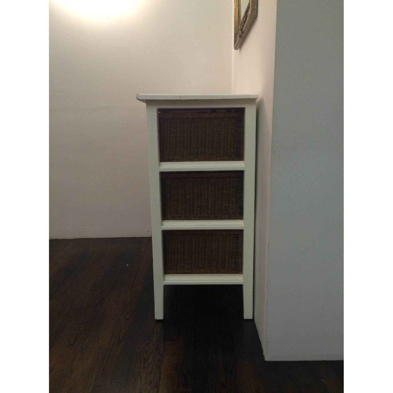 White Wicker Dresser - image-2