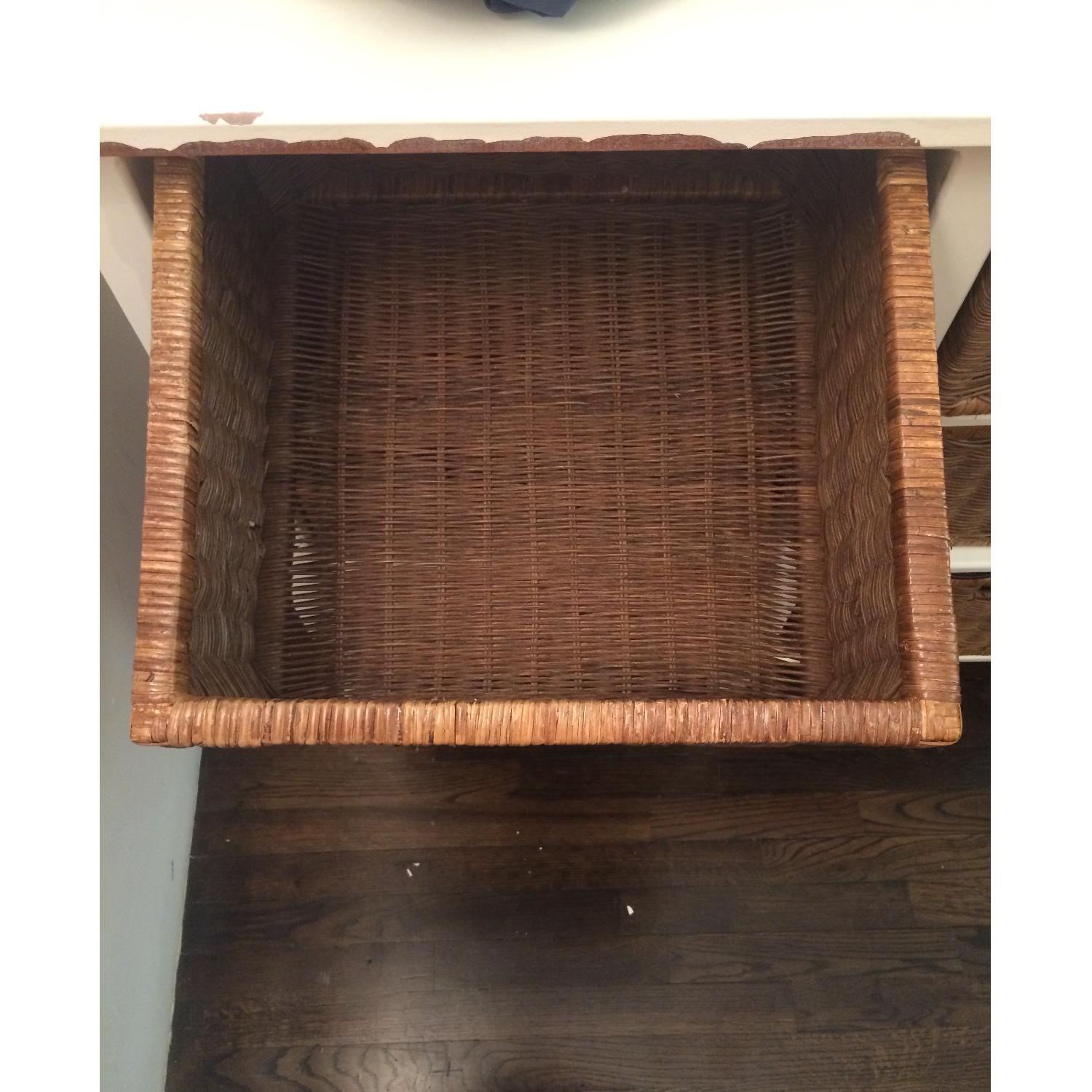 White Wicker Dresser - image-3