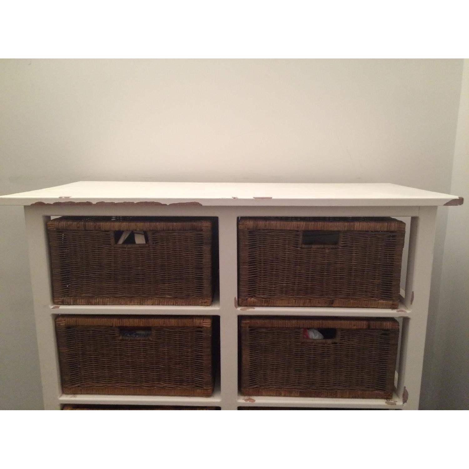 White Wicker Dresser - image-7
