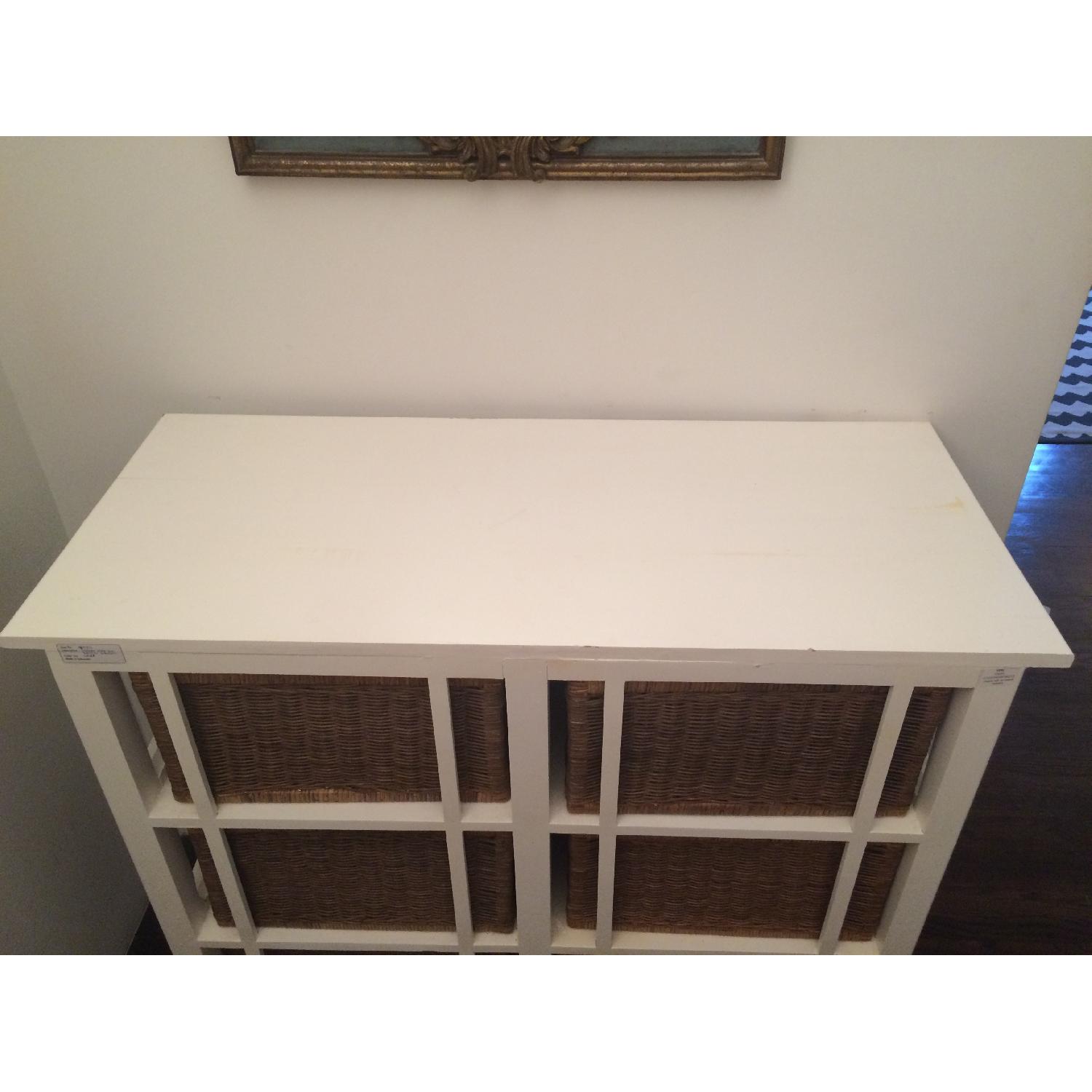 White Wicker Dresser - image-8