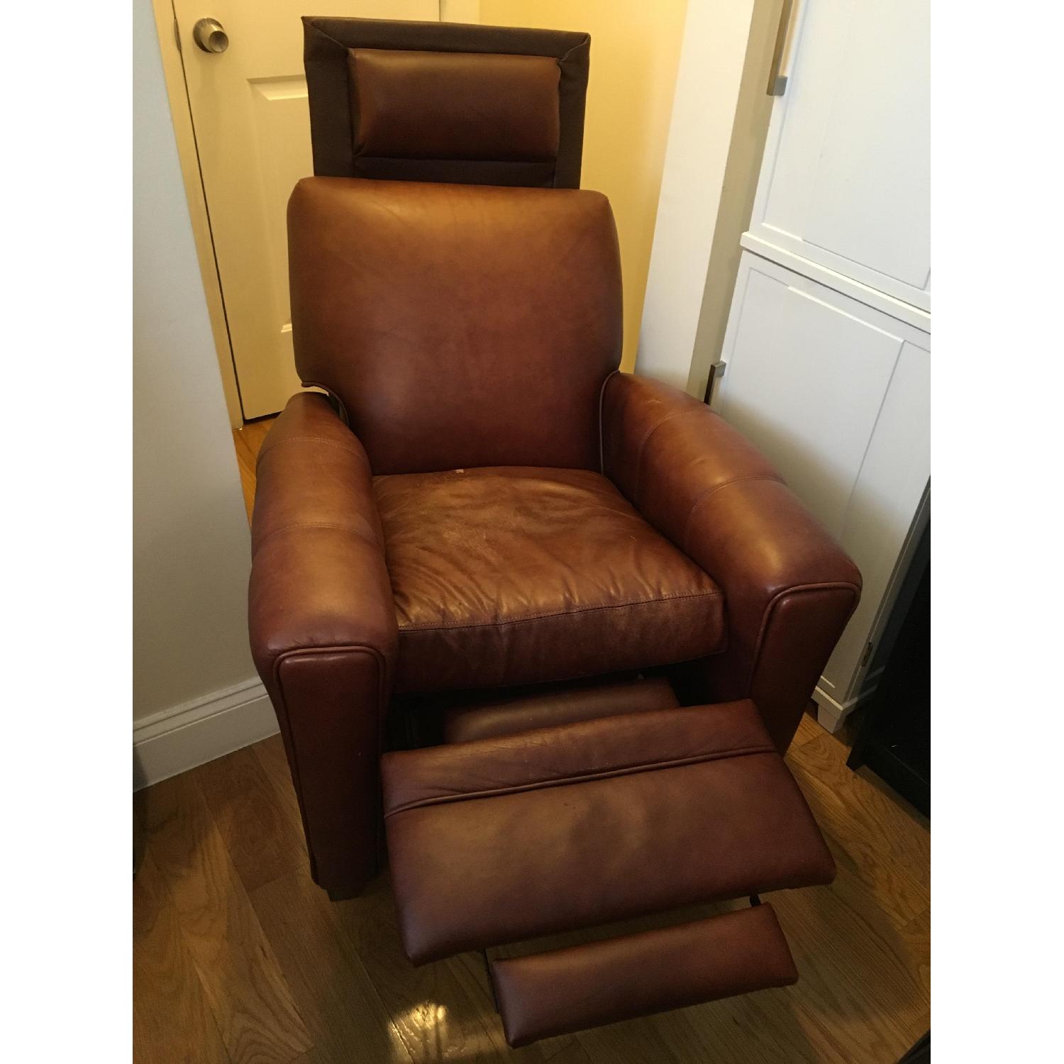 Brown Barcalounger Leather Arm Chair - image-2