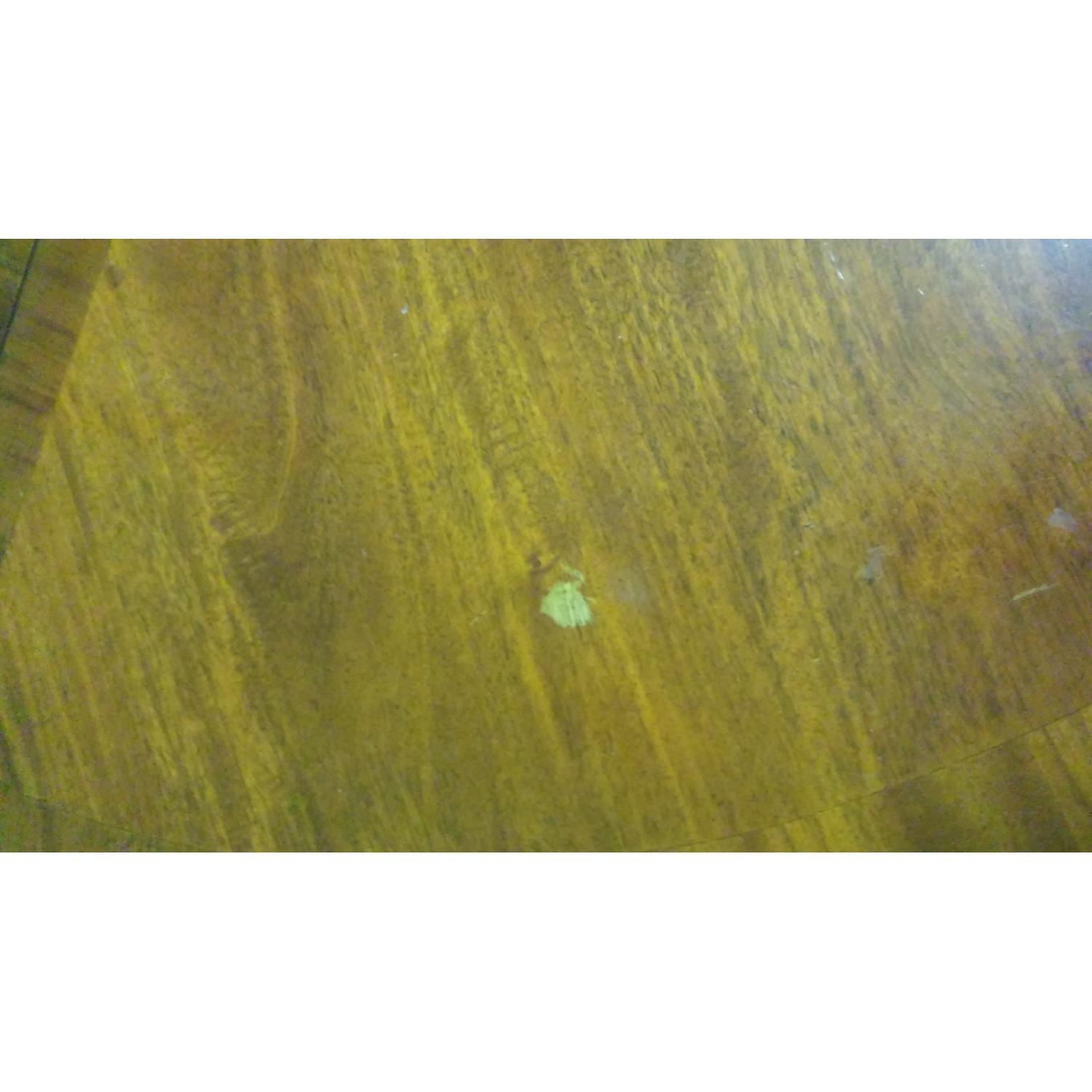 Brown Round Wood Table - image-5