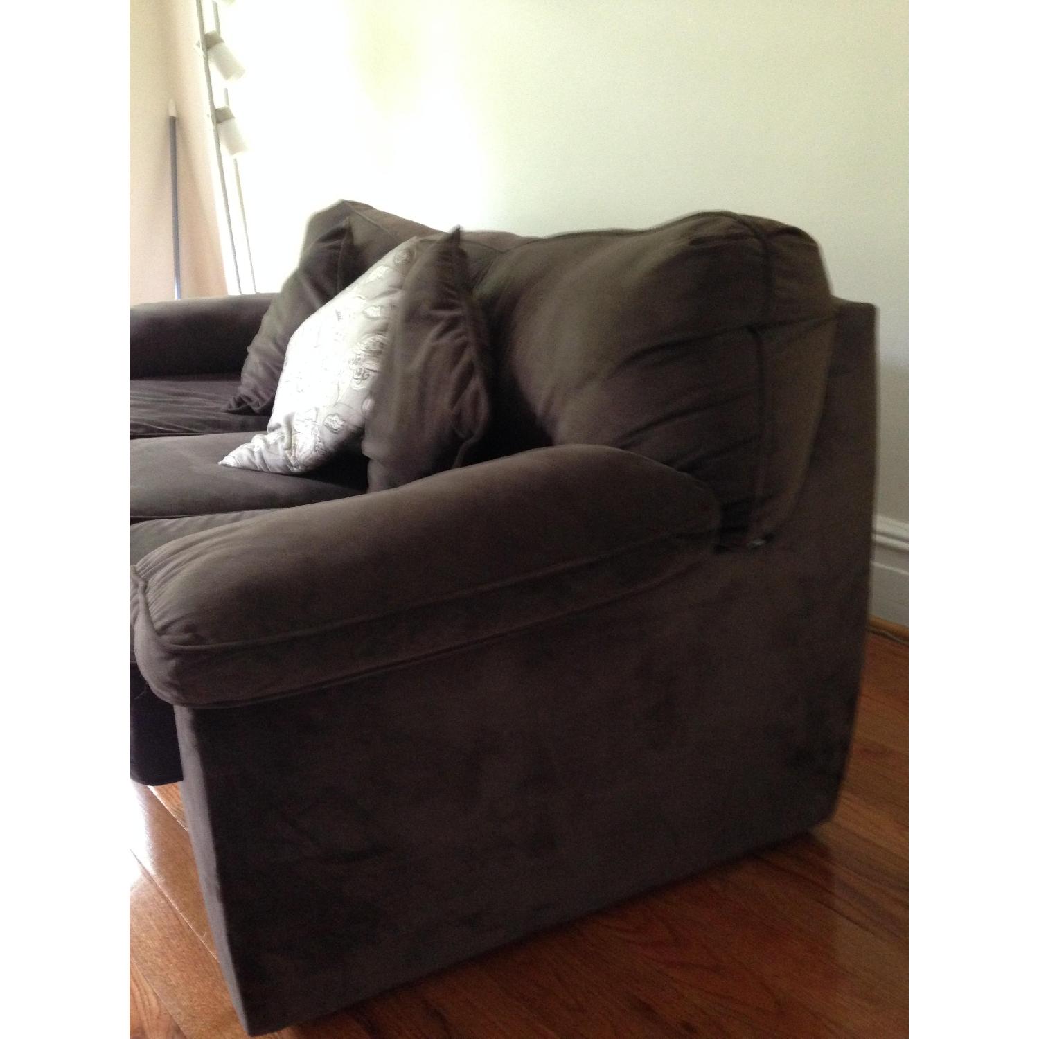 Raymour & Flanigan Rockport Chocolate Brown Queen Sleeper Sofa - image-2