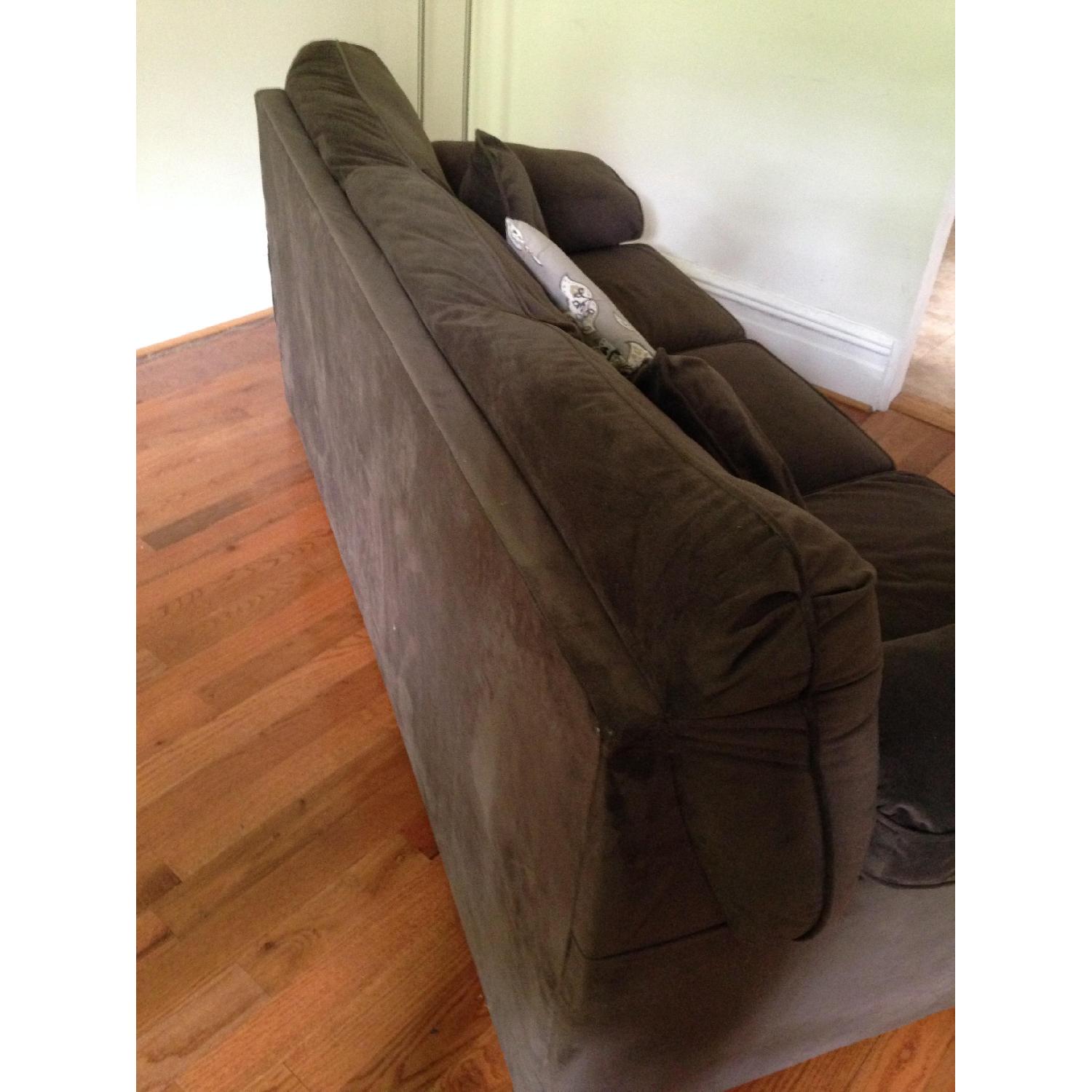 Raymour & Flanigan Rockport Chocolate Brown Queen Sleeper Sofa - image-3