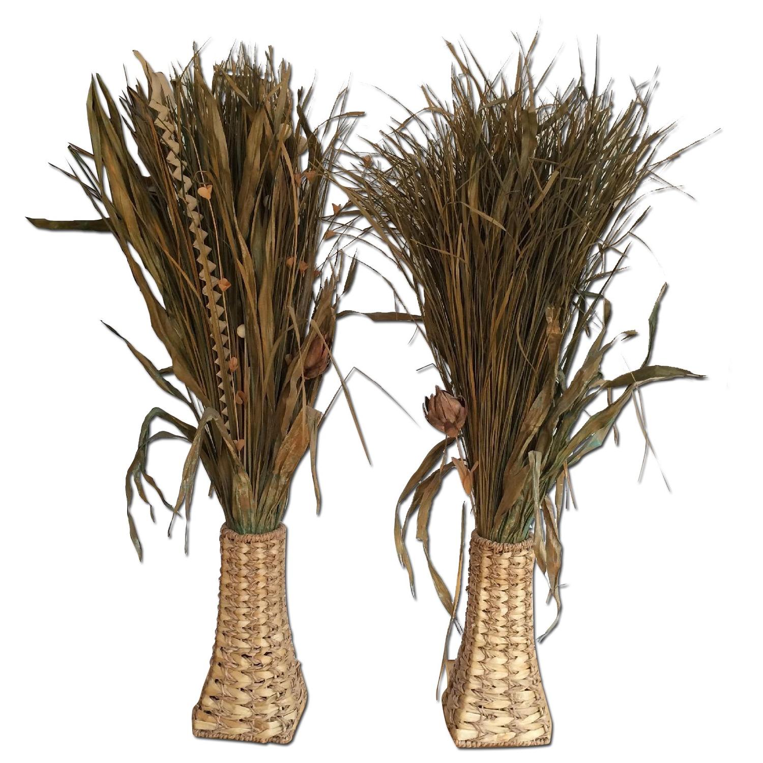 Dried Plant Leaves & Woven Baskets - image-4