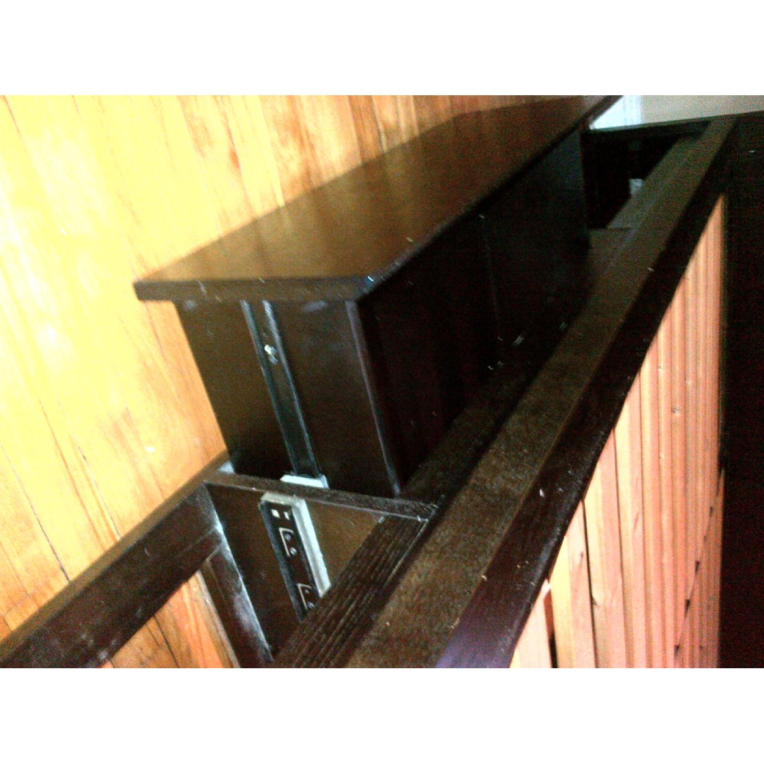 West Elm Wood Full/ Queen Platform Storage Bed w/ Headboard & 4-Drawers - image-7