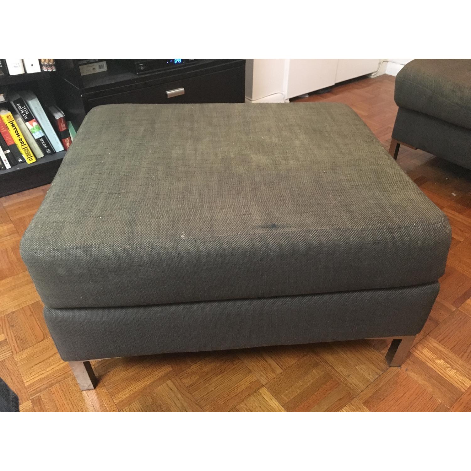 West Elm Chair & Ottoman - image-4