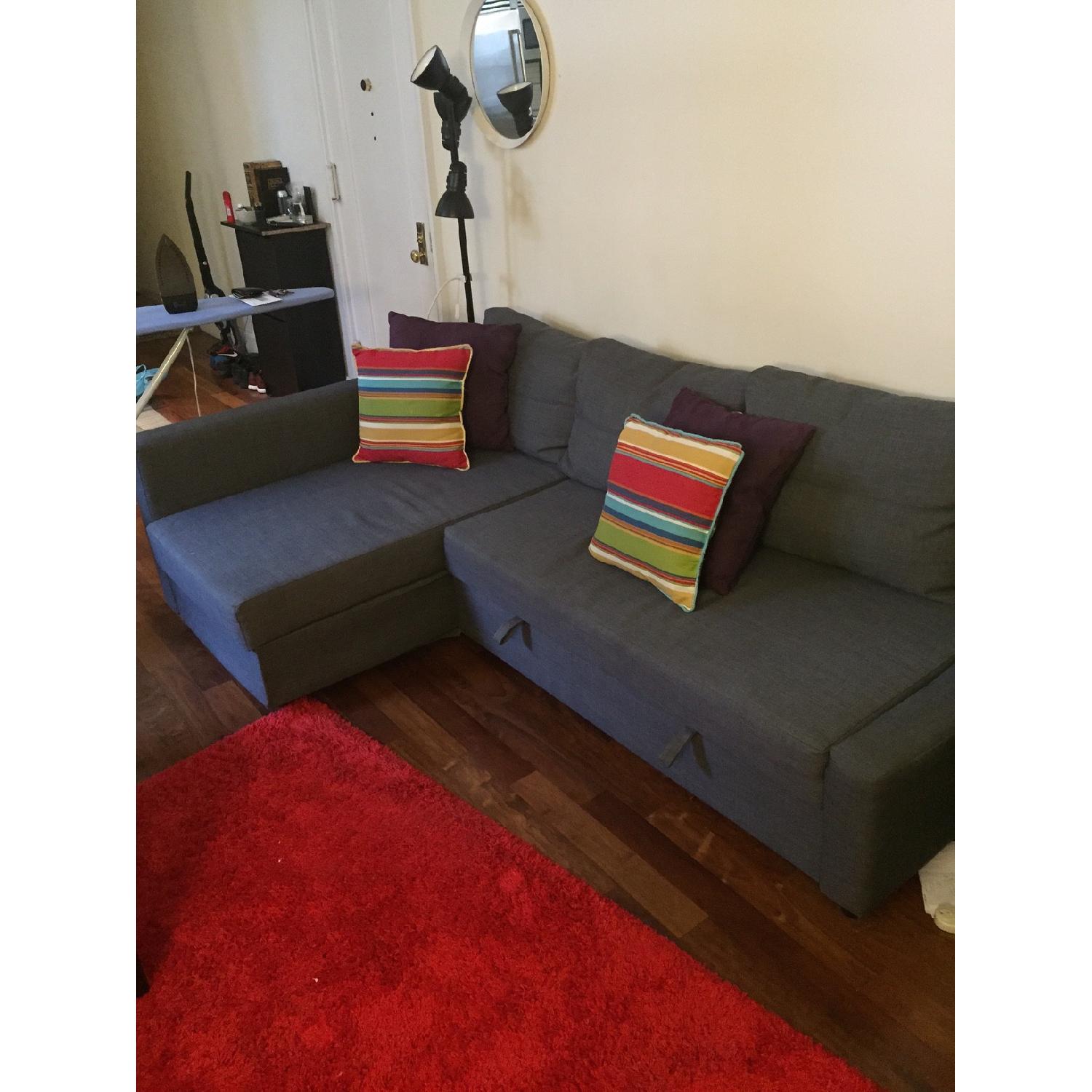 Ikea Friheten Sofa Bed in Dark Grey - image-1