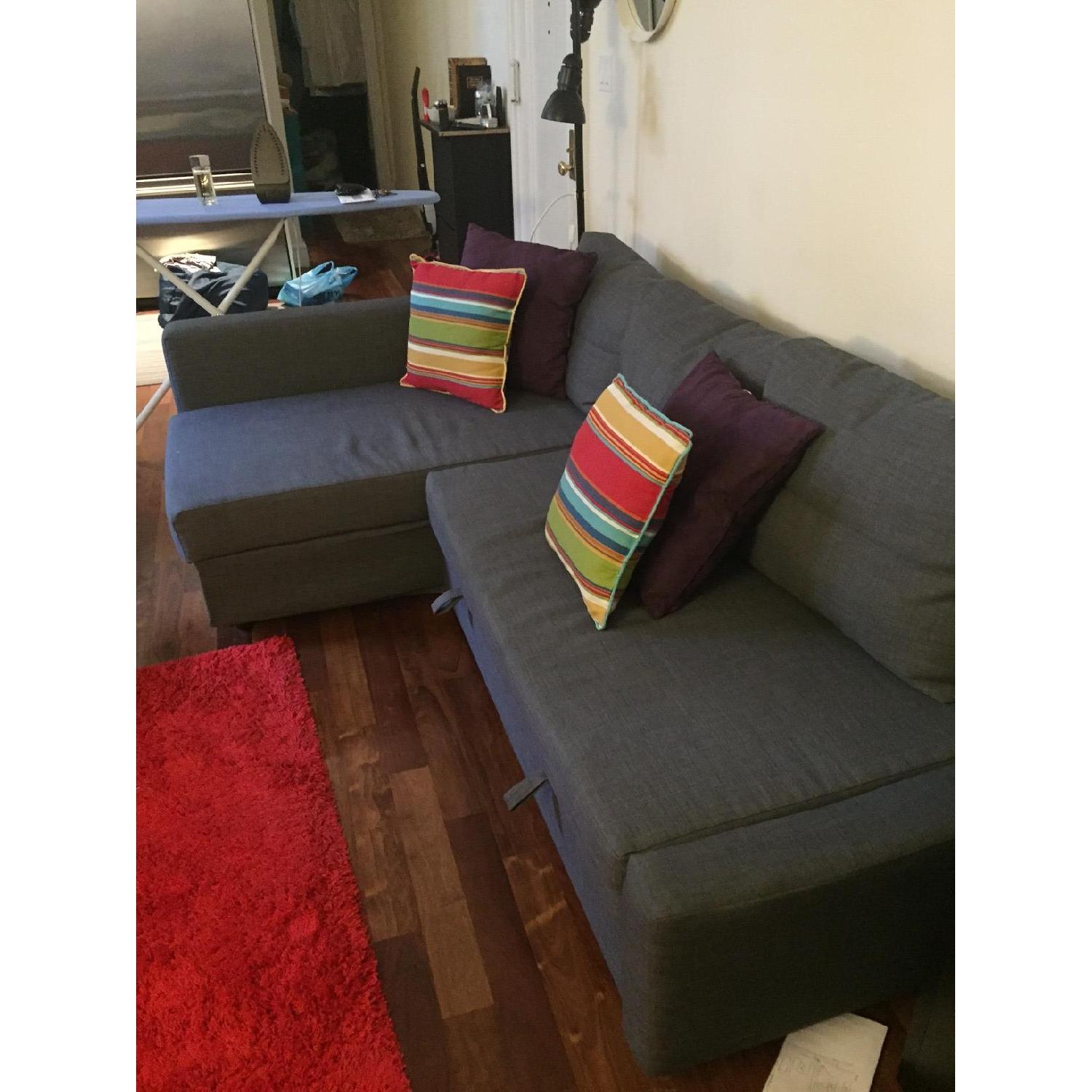 Ikea Friheten Sofa Bed in Dark Grey - image-2