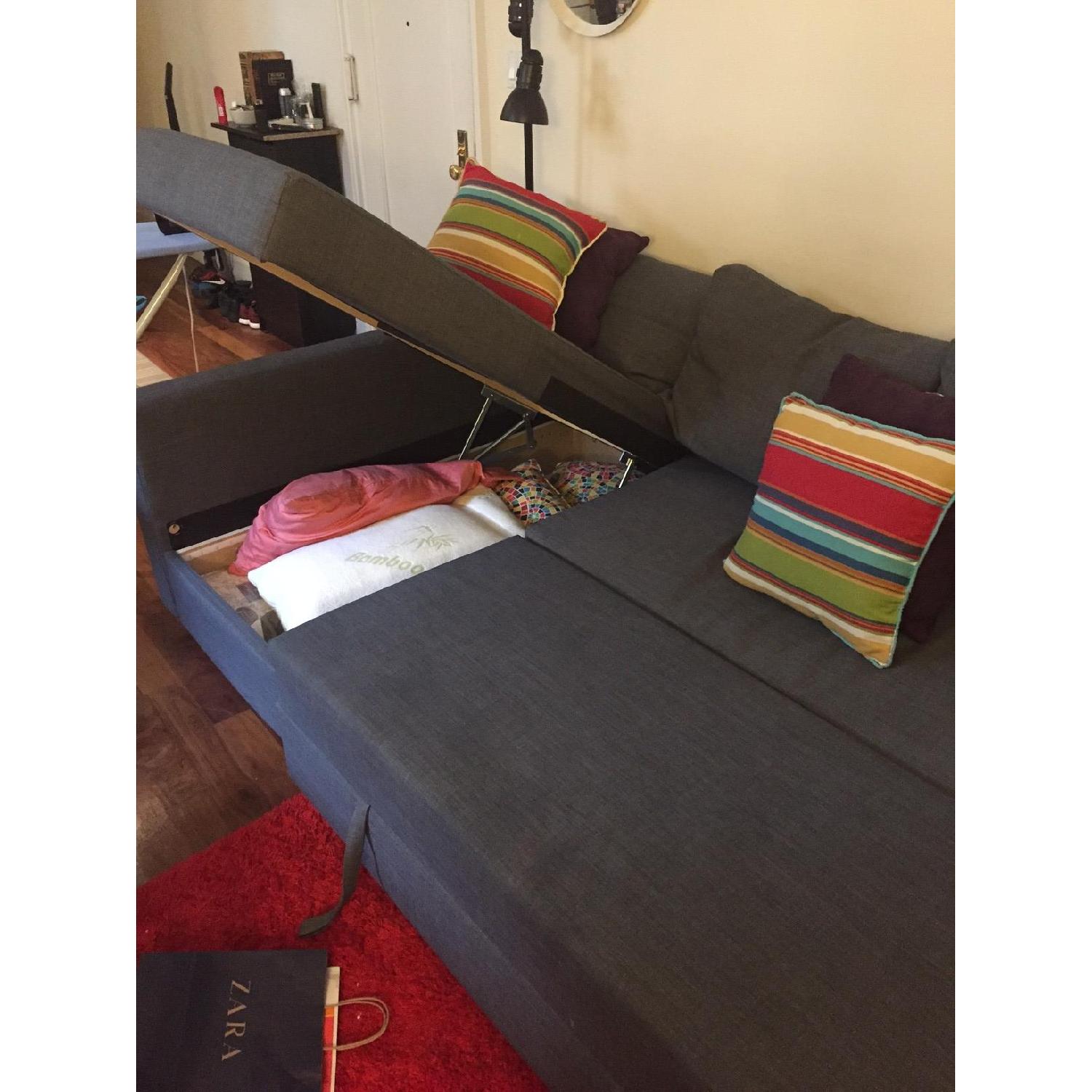 Ikea Friheten Sofa Bed in Dark Grey - image-4