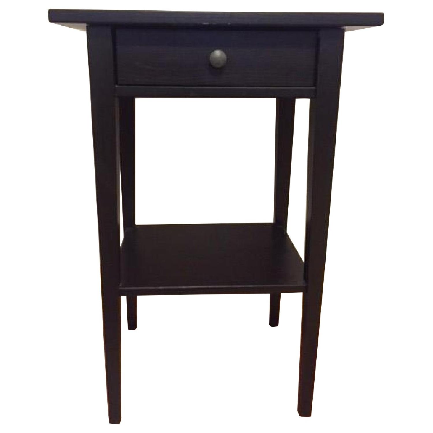 Ikea Hemnes Nightstand in BlackBrown AptDeco