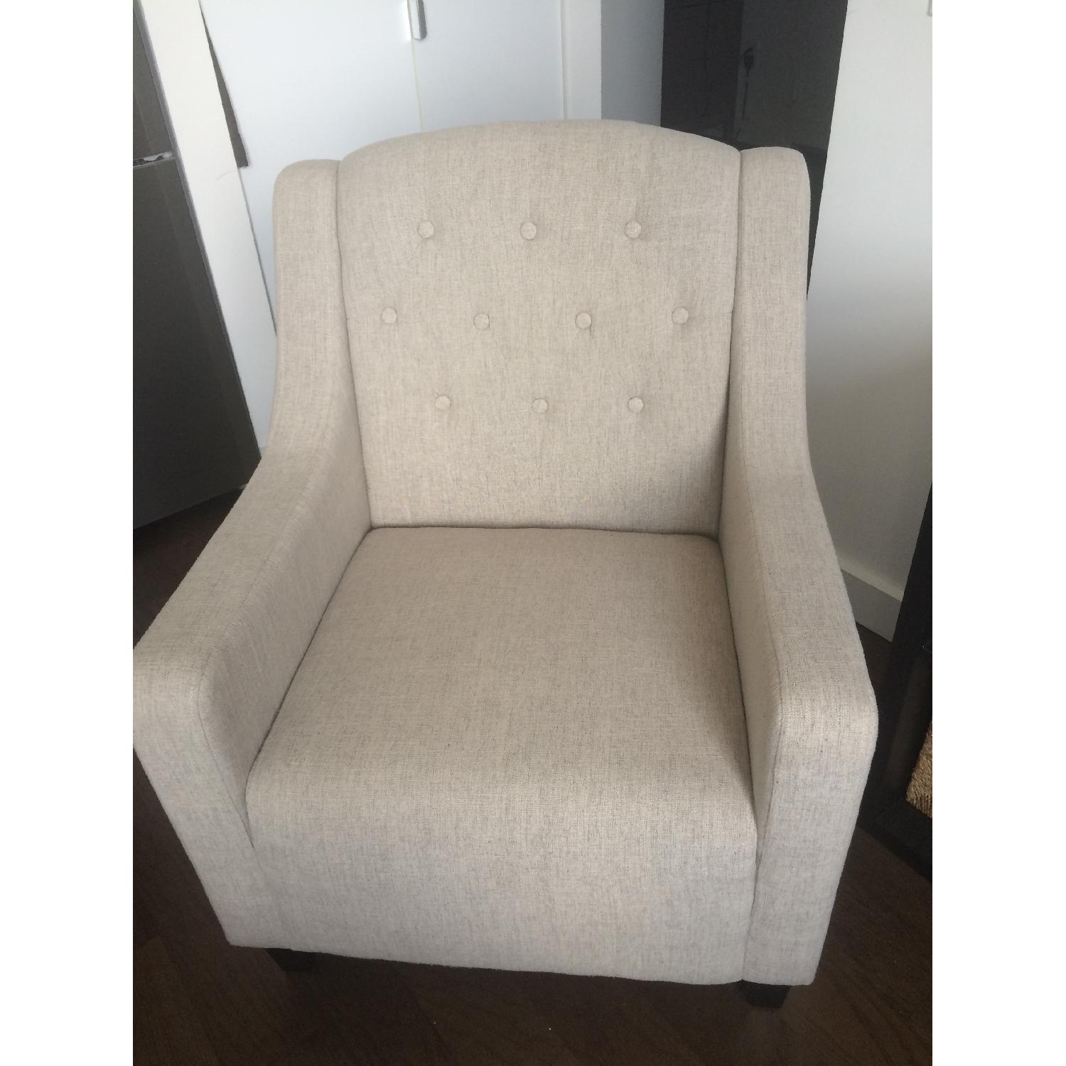 Three Posts Upholstered Club Arm Chair & Ottoman - image-4