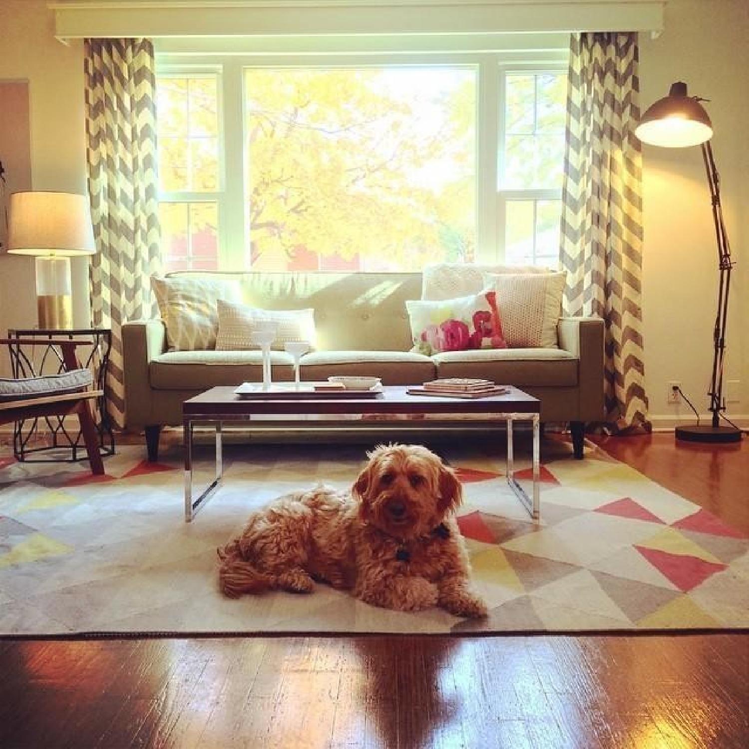 West Elm Sarah Campbell Mosaic Triangles Wool Rug - image-2