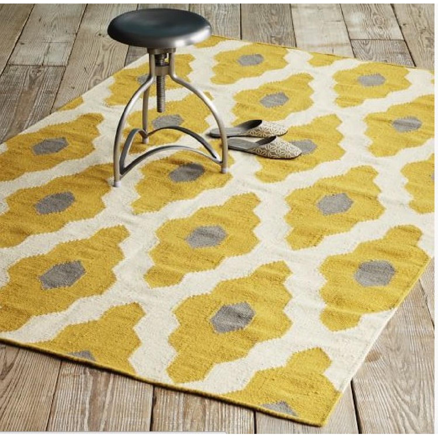 West Elm Bazaar Wool Dhurrie Rug - image-1
