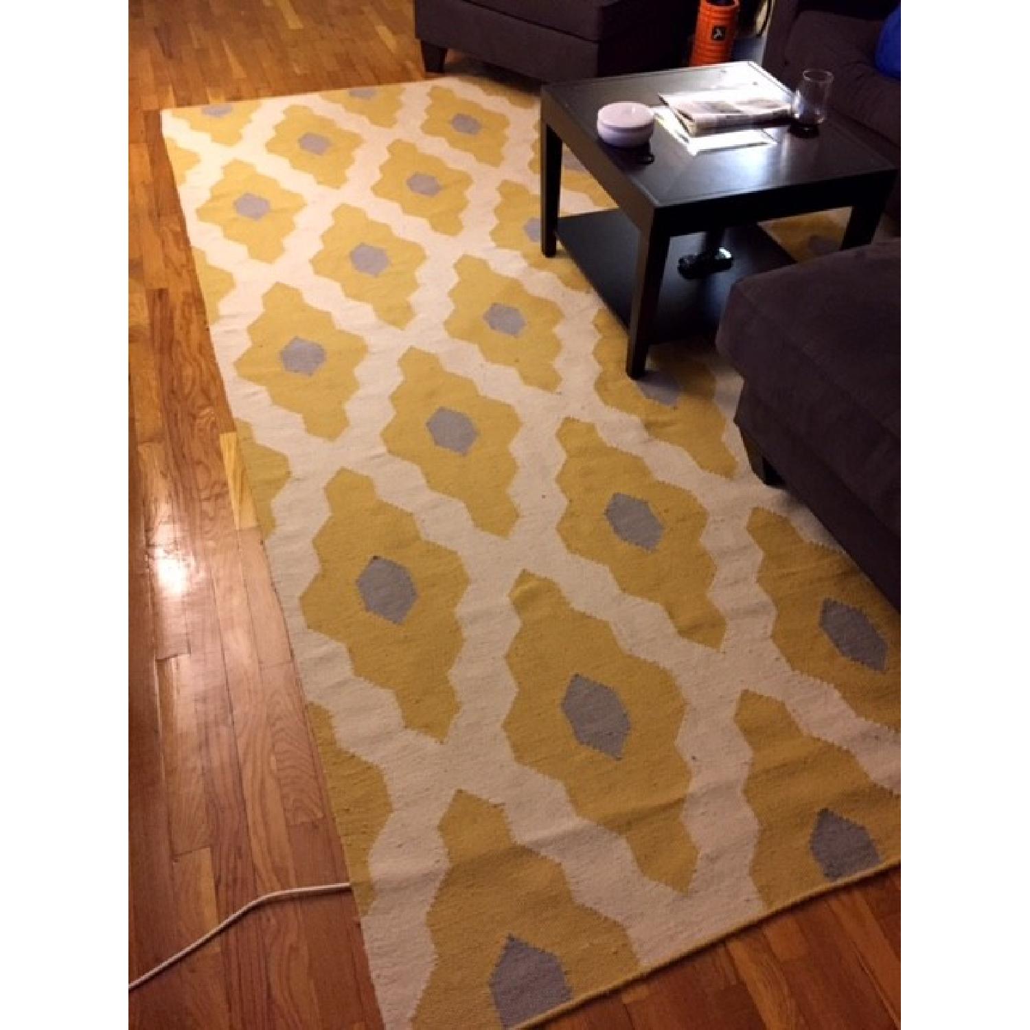 West Elm Bazaar Wool Dhurrie Rug - image-3