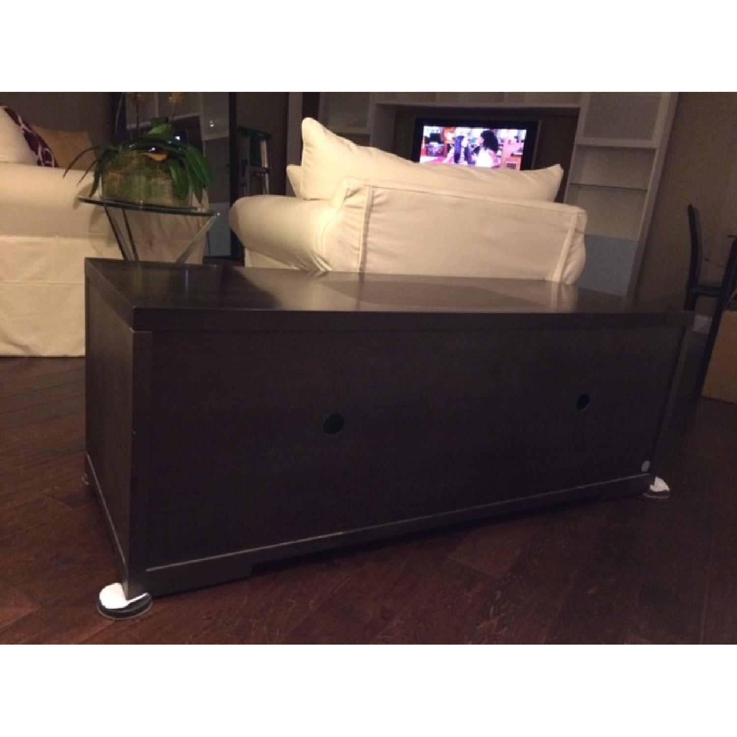Black Wood Media Cabinet - image-3