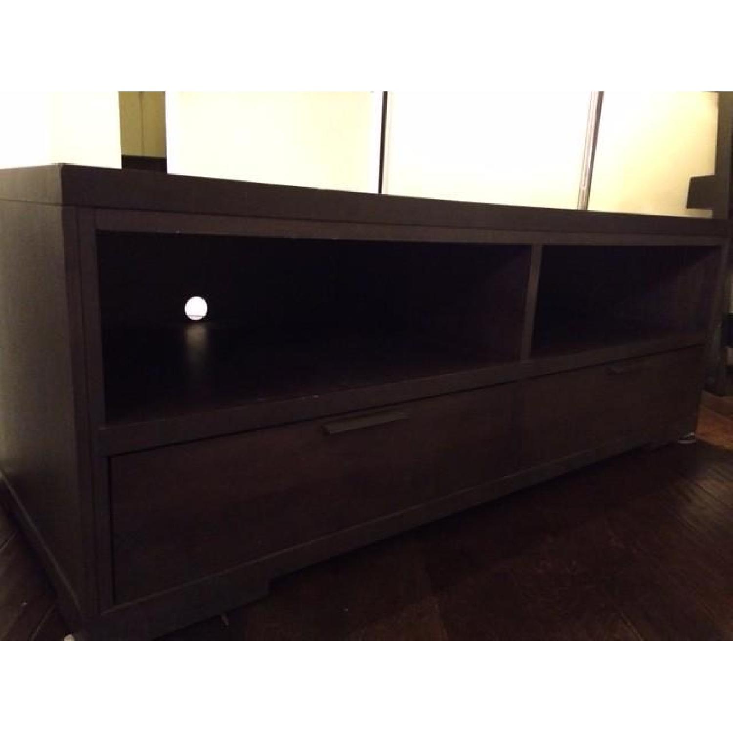 Black Wood Media Cabinet - image-4