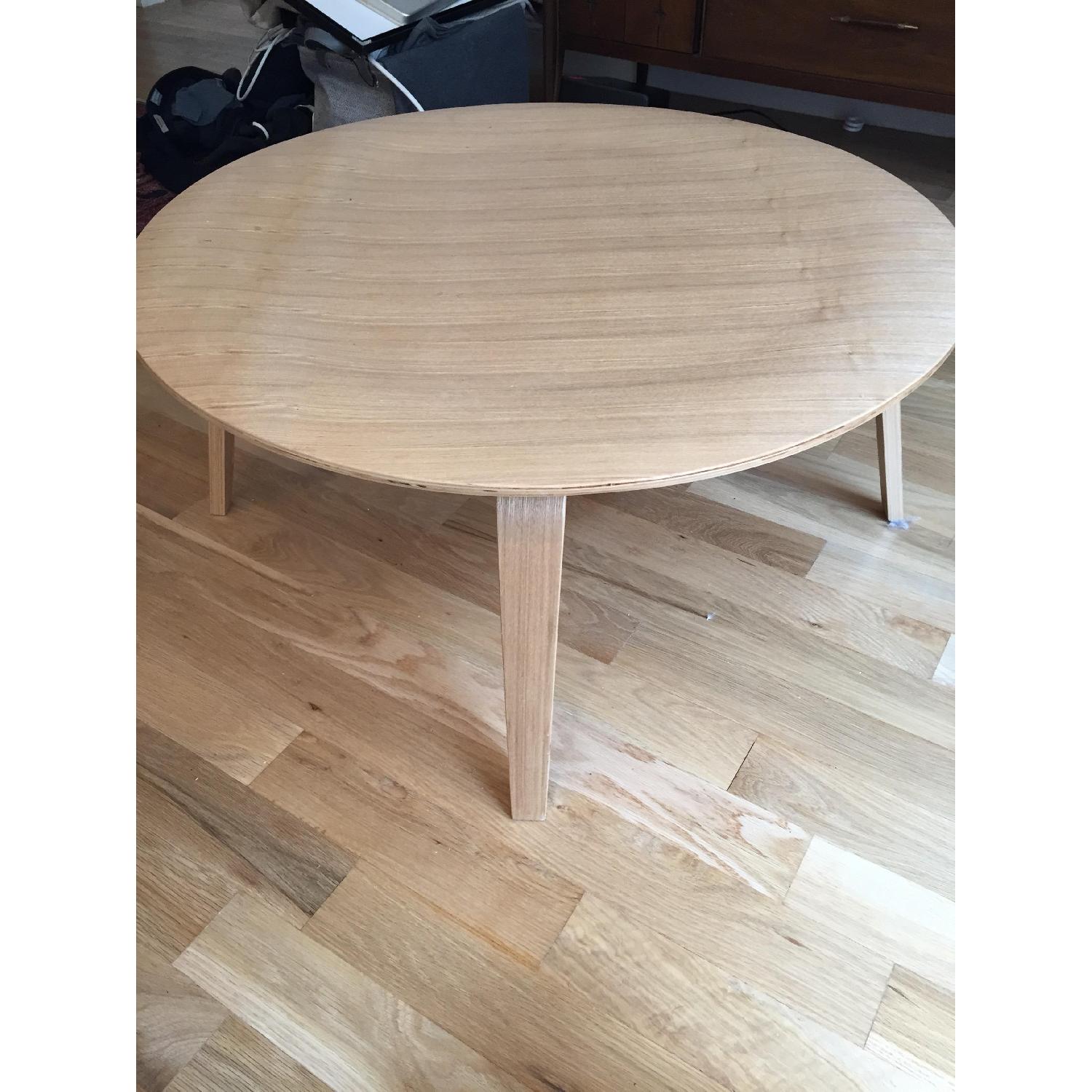 LexMod Wooden Round Coffee Table - image-1