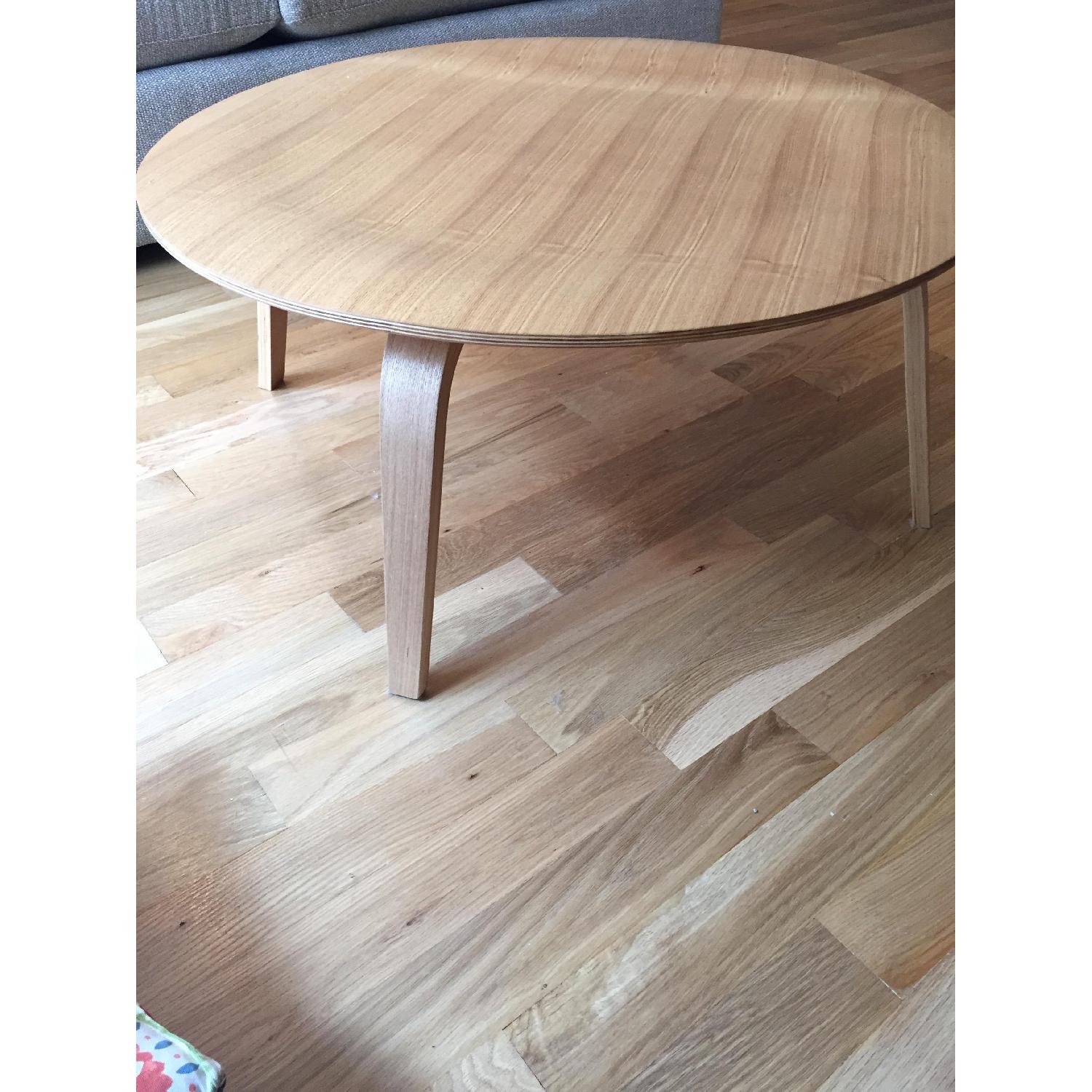 LexMod Wooden Round Coffee Table - image-2
