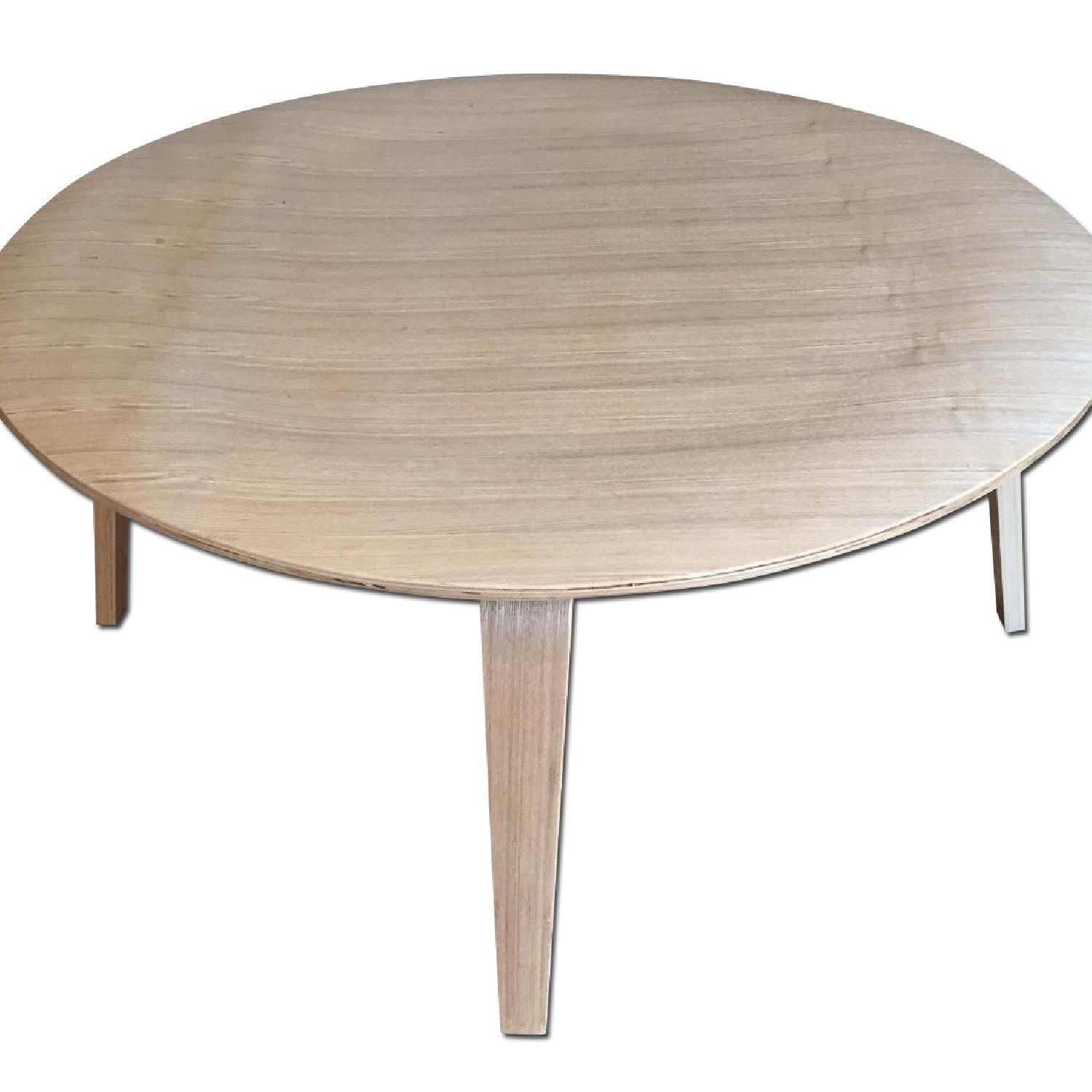 LexMod Wooden Round Coffee Table - image-0