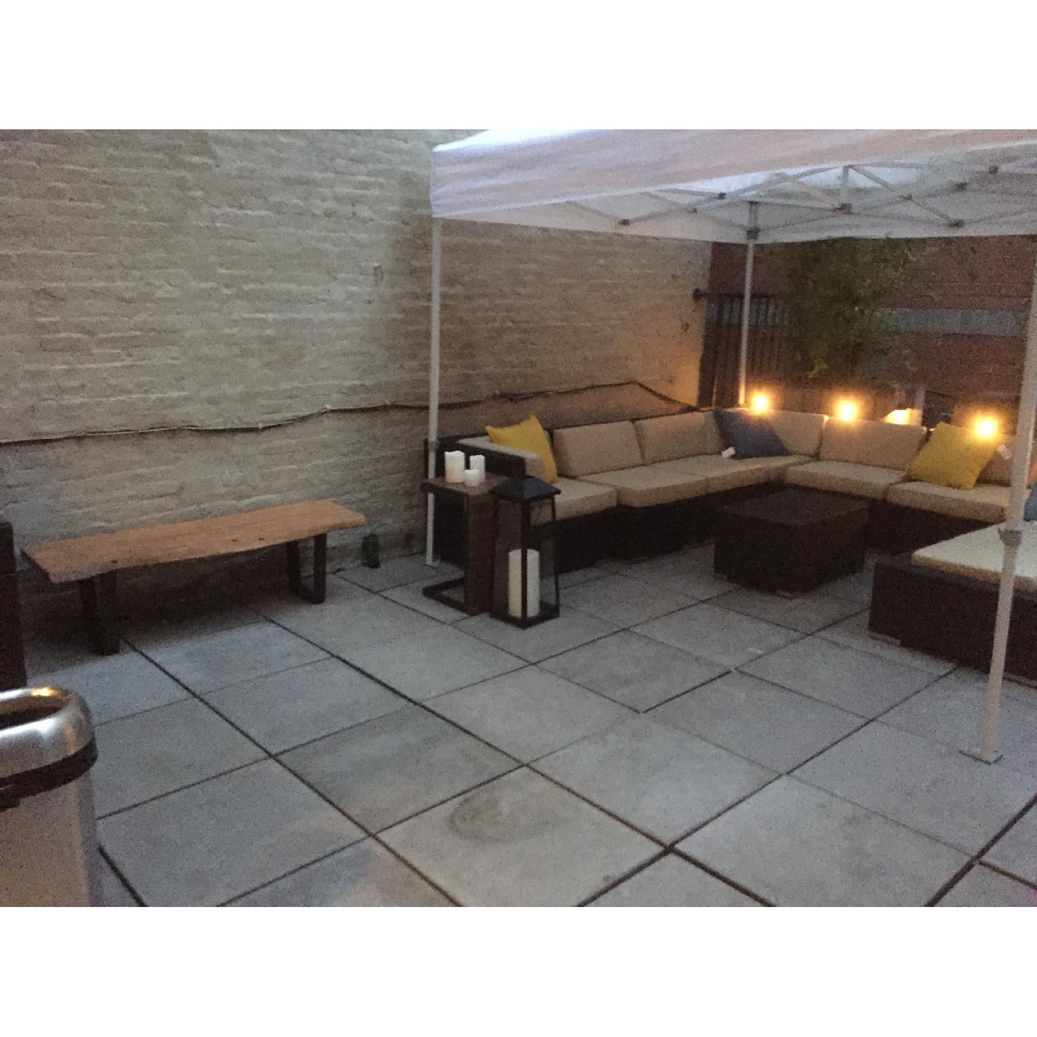 Ohana Wicker 7Piece Outdoor Sectional Set AptDeco