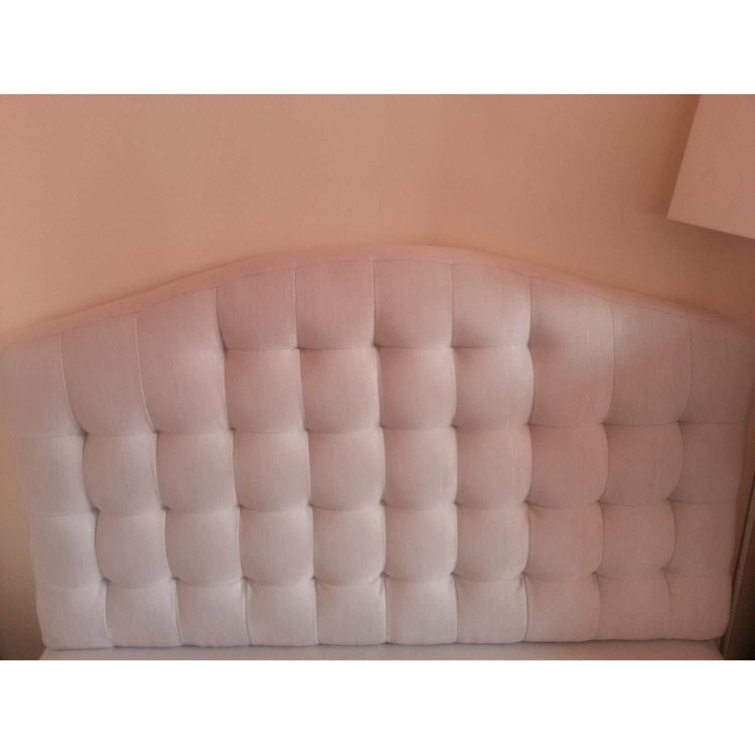 PRI Fabric Living Room Bench in Ivory - image-4