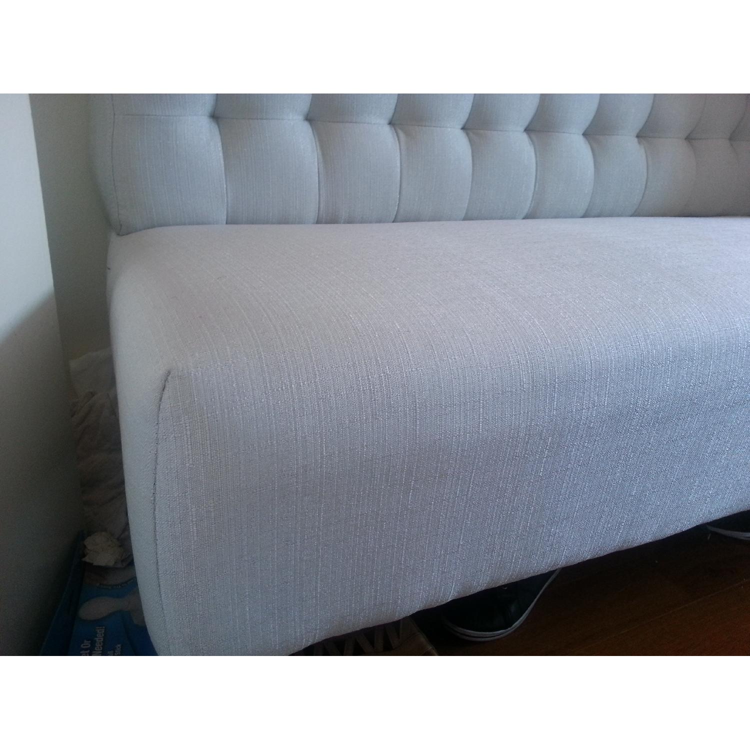 PRI Fabric Living Room Bench in Ivory - image-7