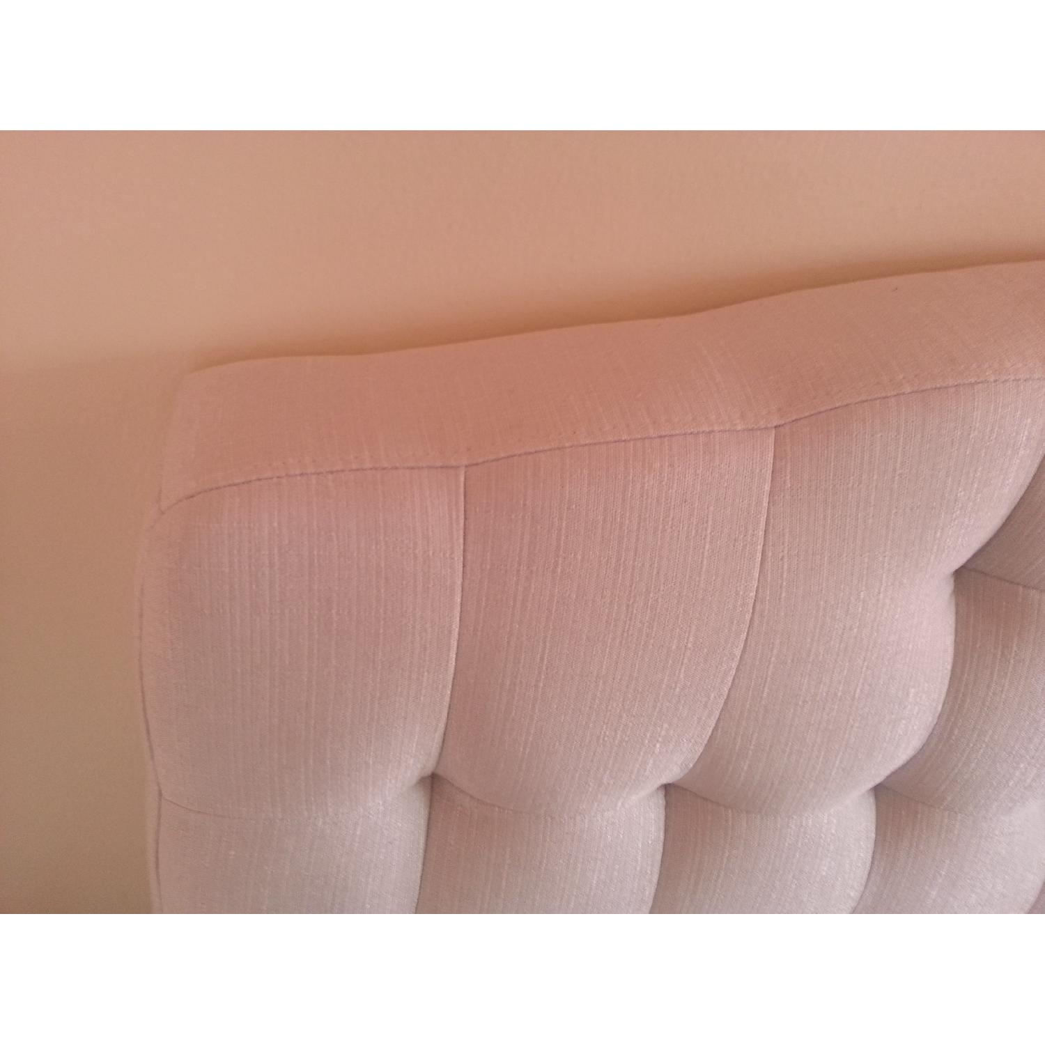 PRI Fabric Living Room Bench in Ivory - image-9